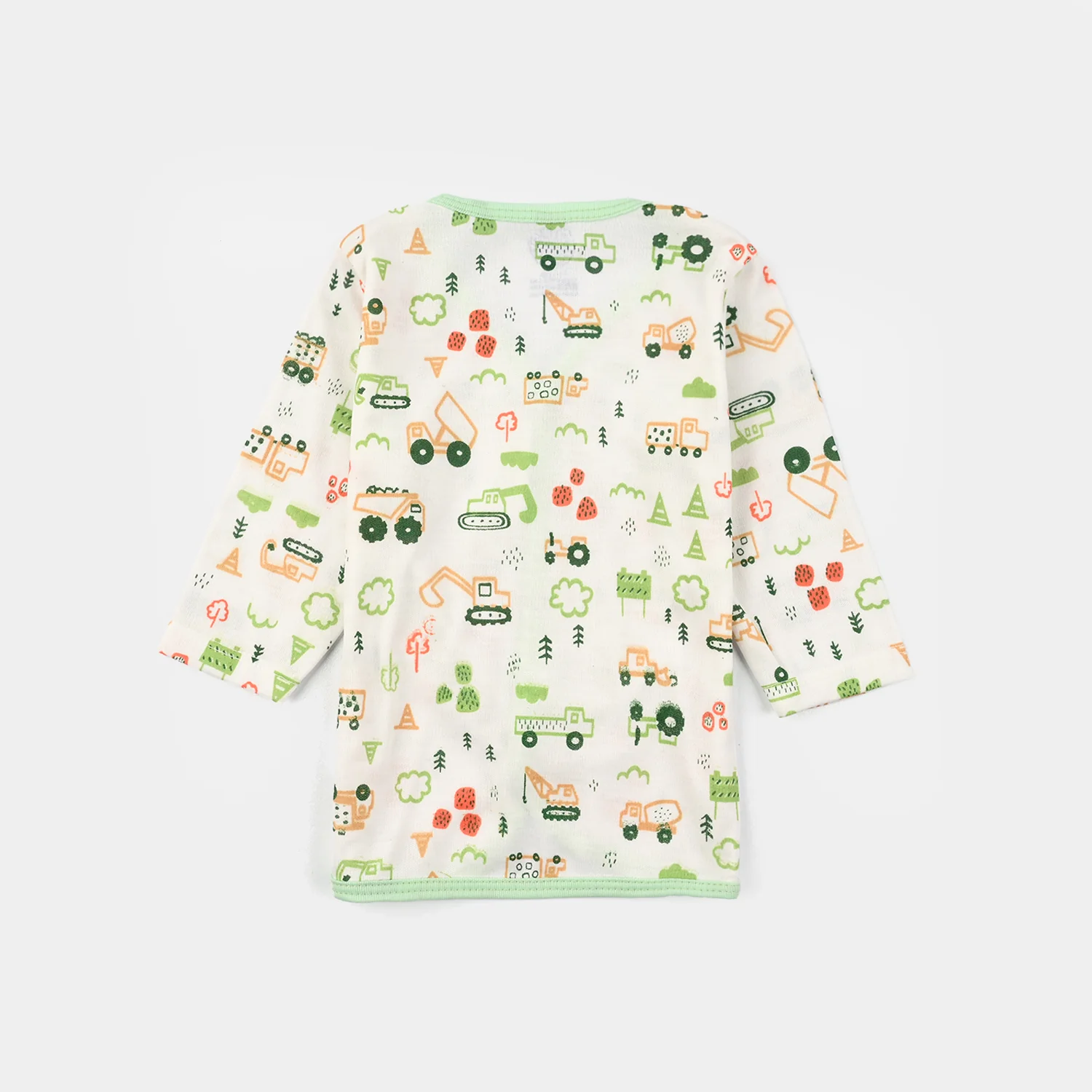 Baby Shirt 1Pc 3-6M Mix Tractor Green - Image 2