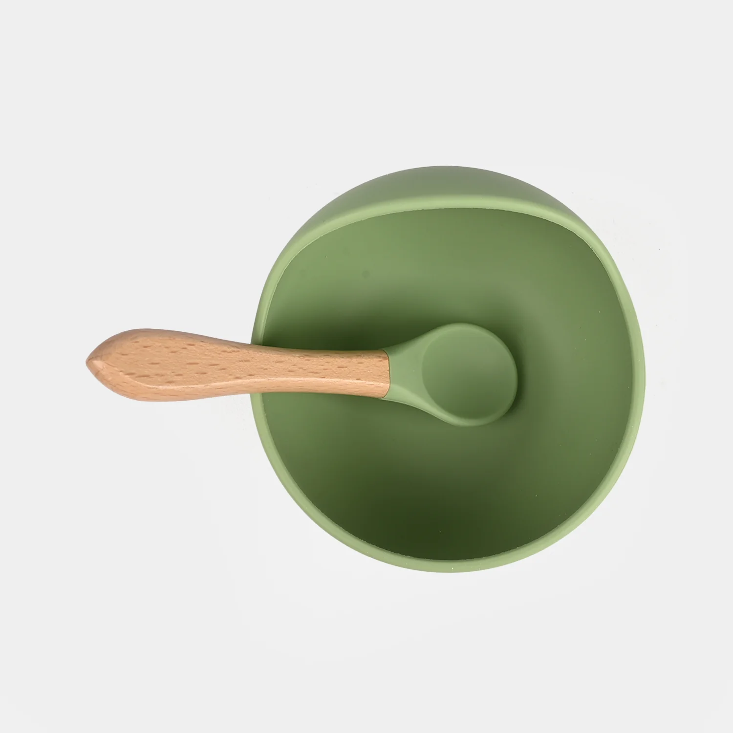 Silicone Feeding Bowl with  Spoon - Image 4