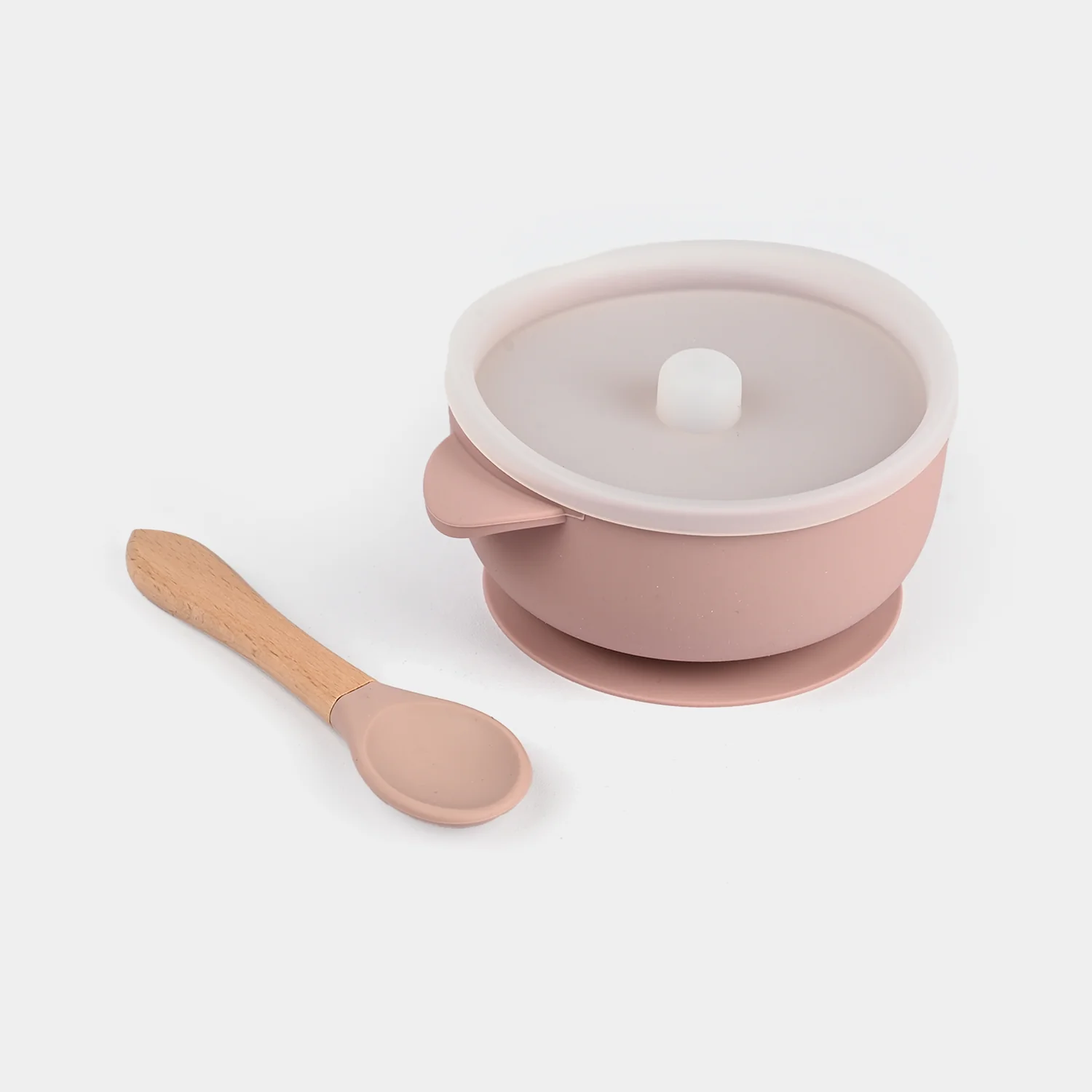 Silicone Feeding Bowl with  Spoon