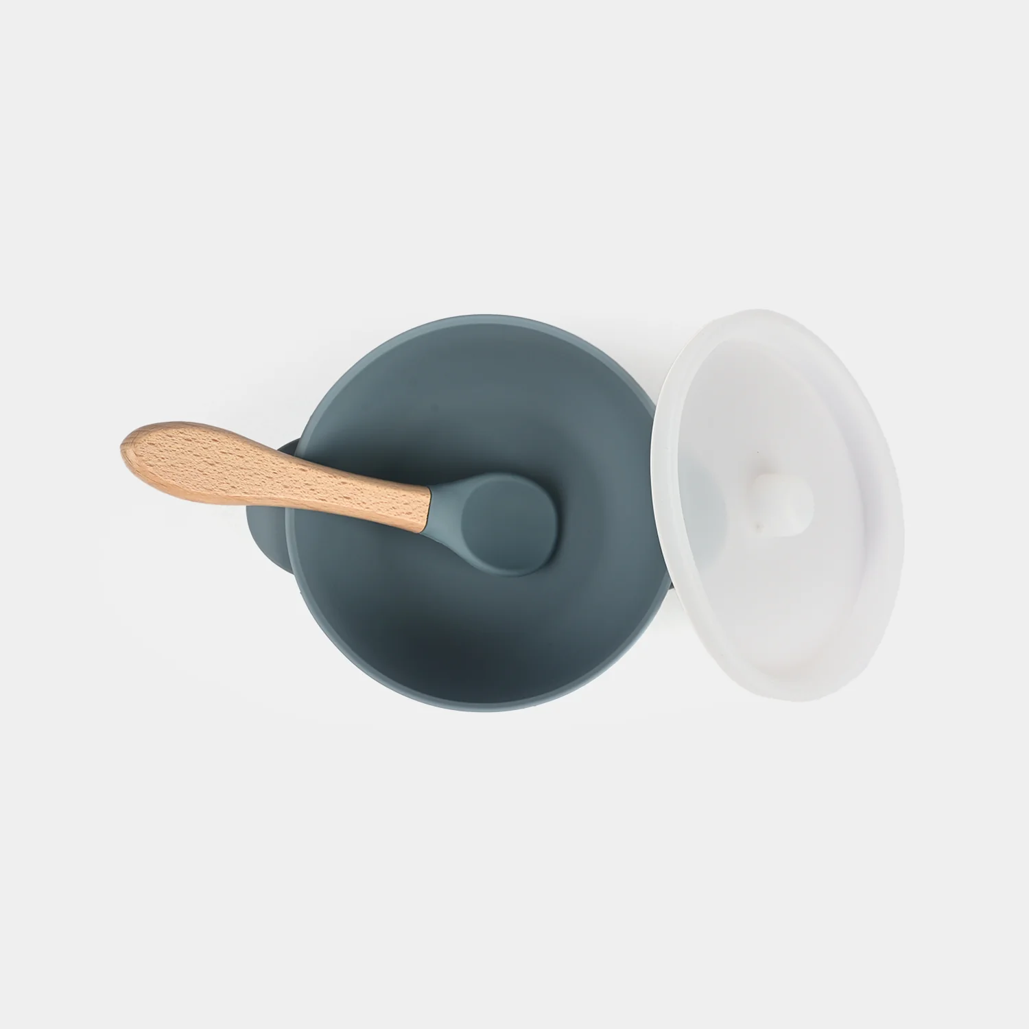 Silicone Feeding Bowl with  Spoon - Image 4