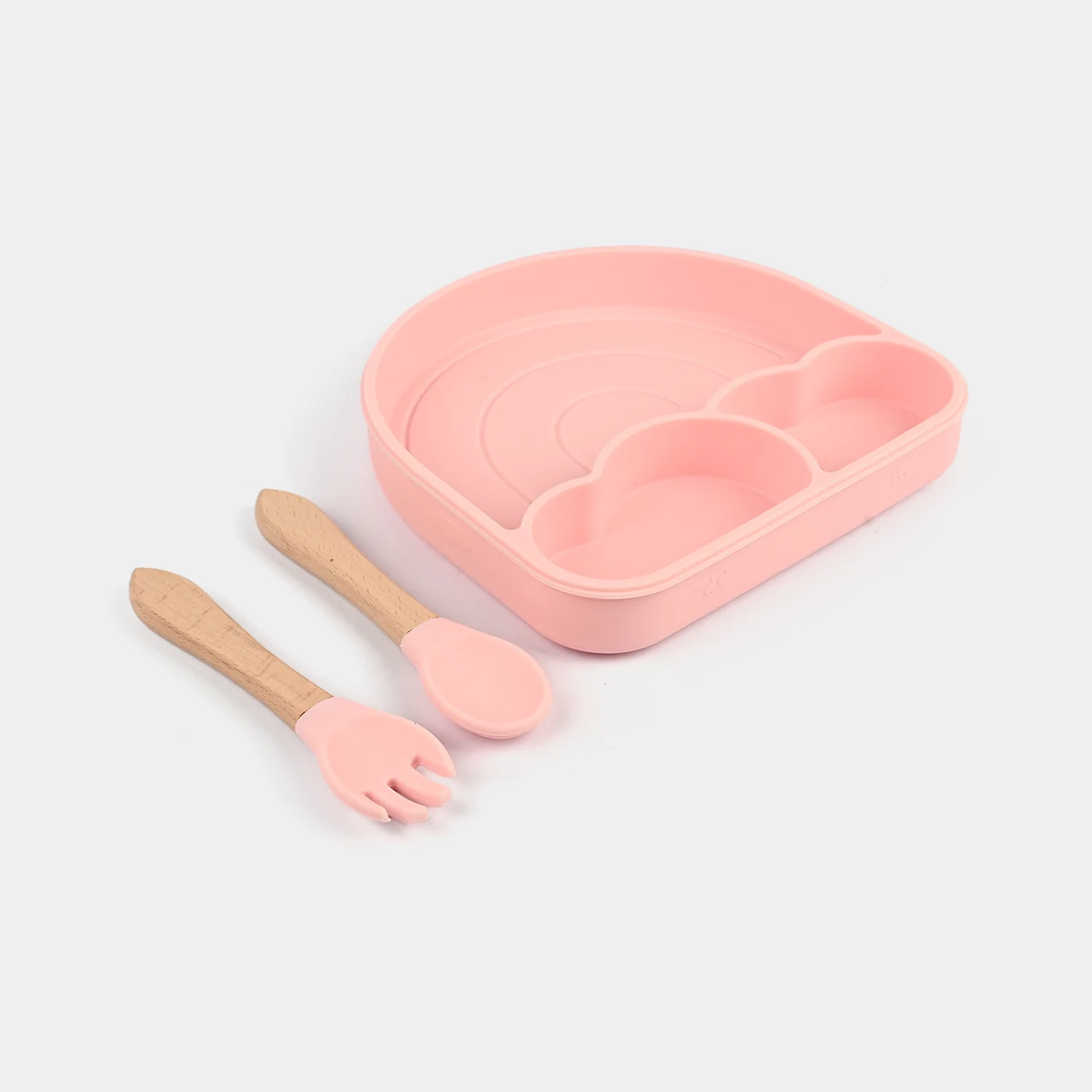 Baby Silicone Plate with Spoon & Fork