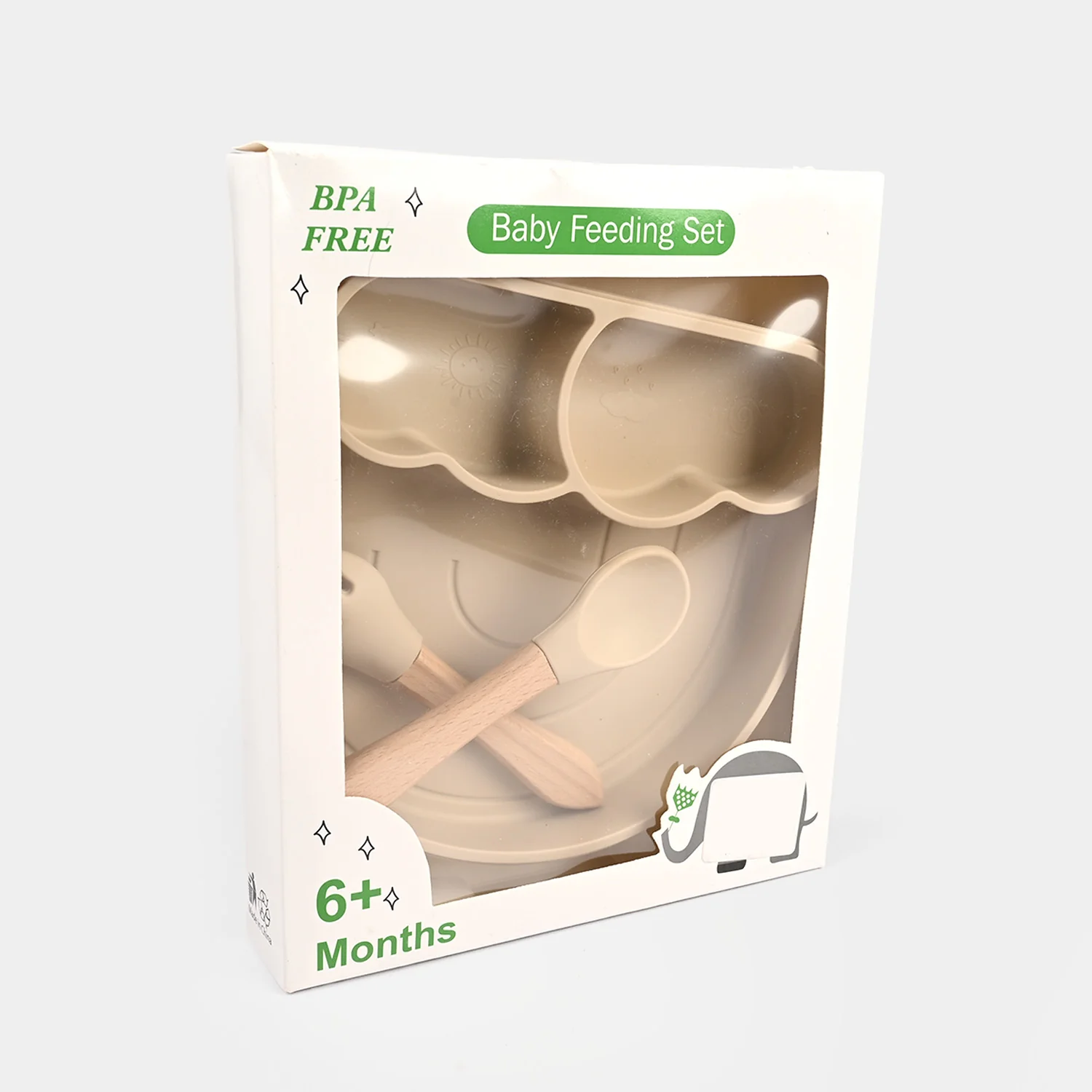 Baby Silicone Plate with Spoon & Fork - Image 3