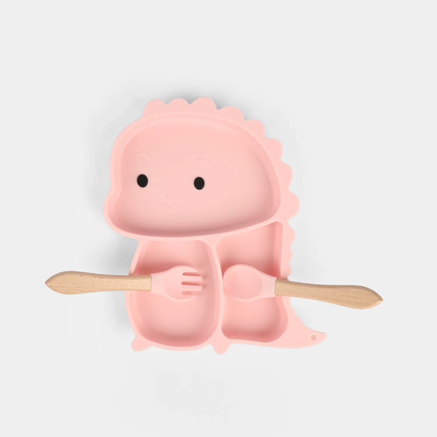 Baby Silicone Plate with Fork & Spoon Set - Image 4
