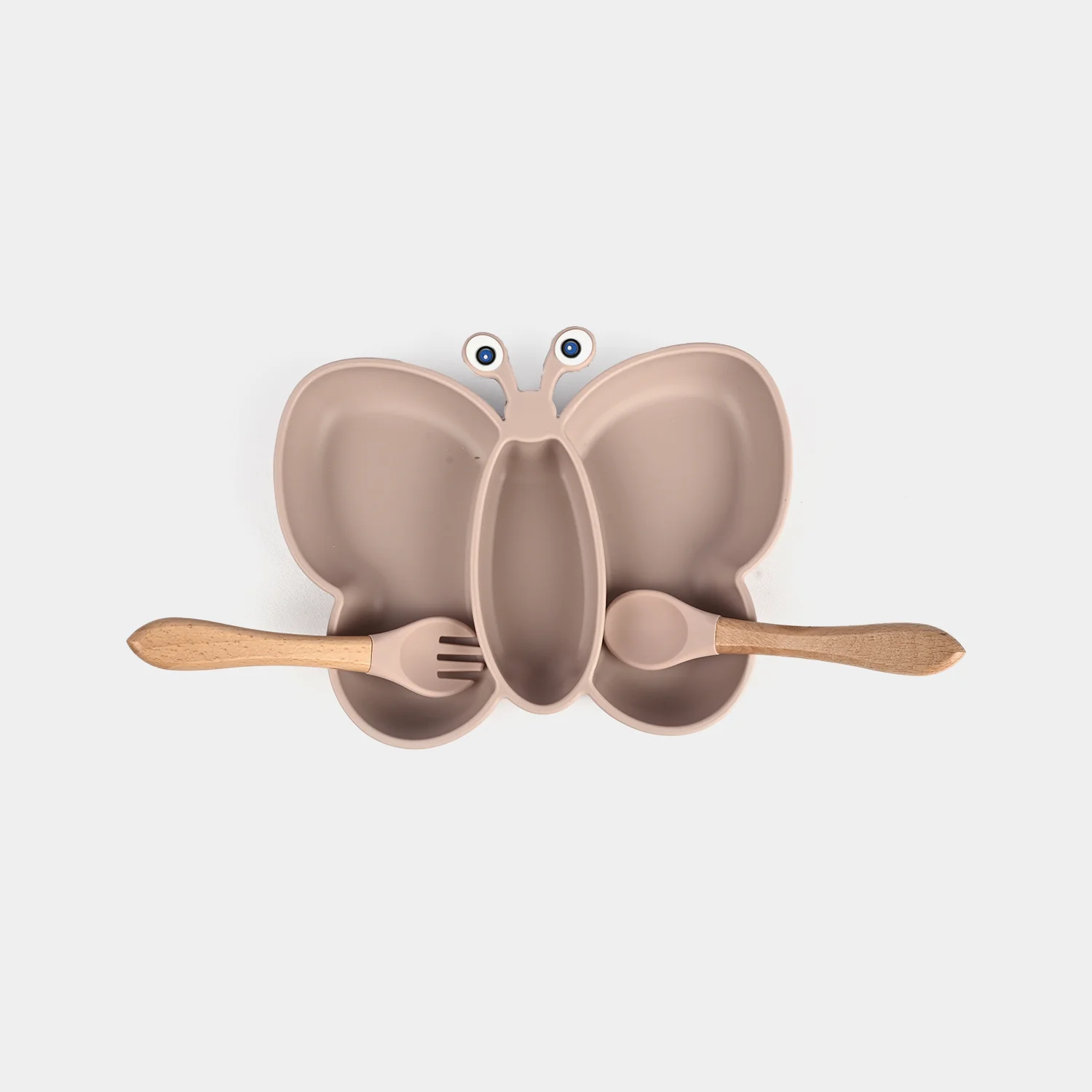 Baby Silicone Plate with Fork & Spoon Set - Image 4