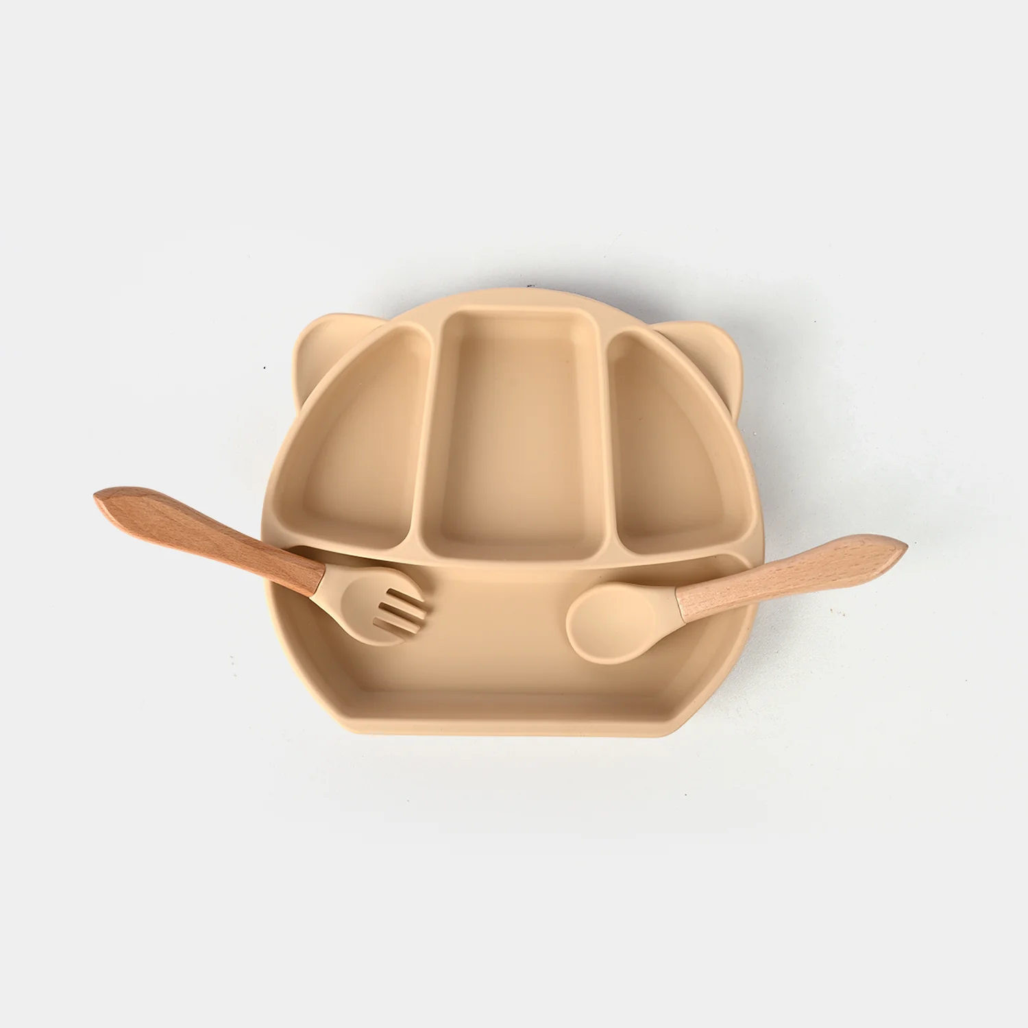 Baby Silicone Feeding Bowl with Spoons Set - Image 4