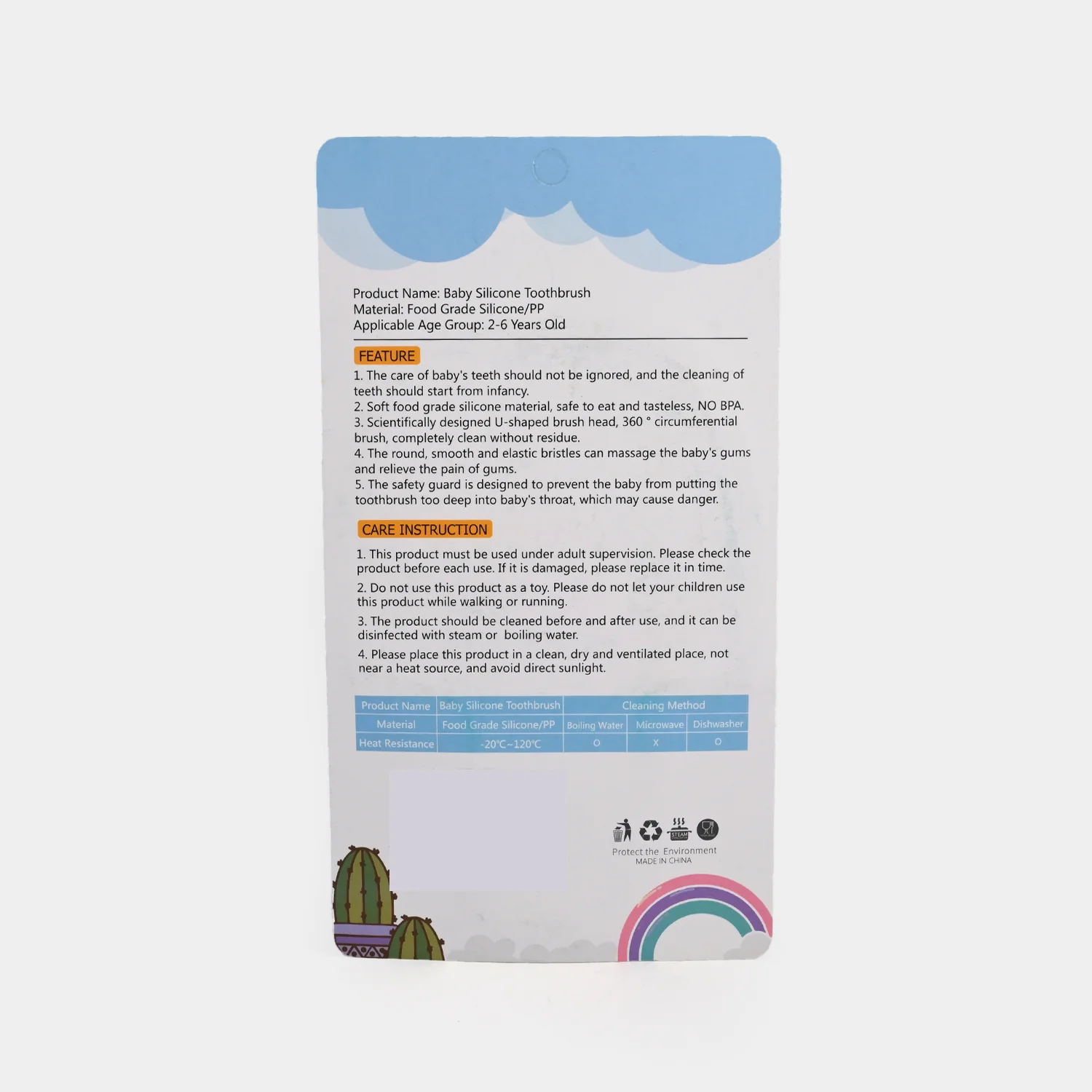 Baby Silicone Toothbrush JR-6034U - Image 2