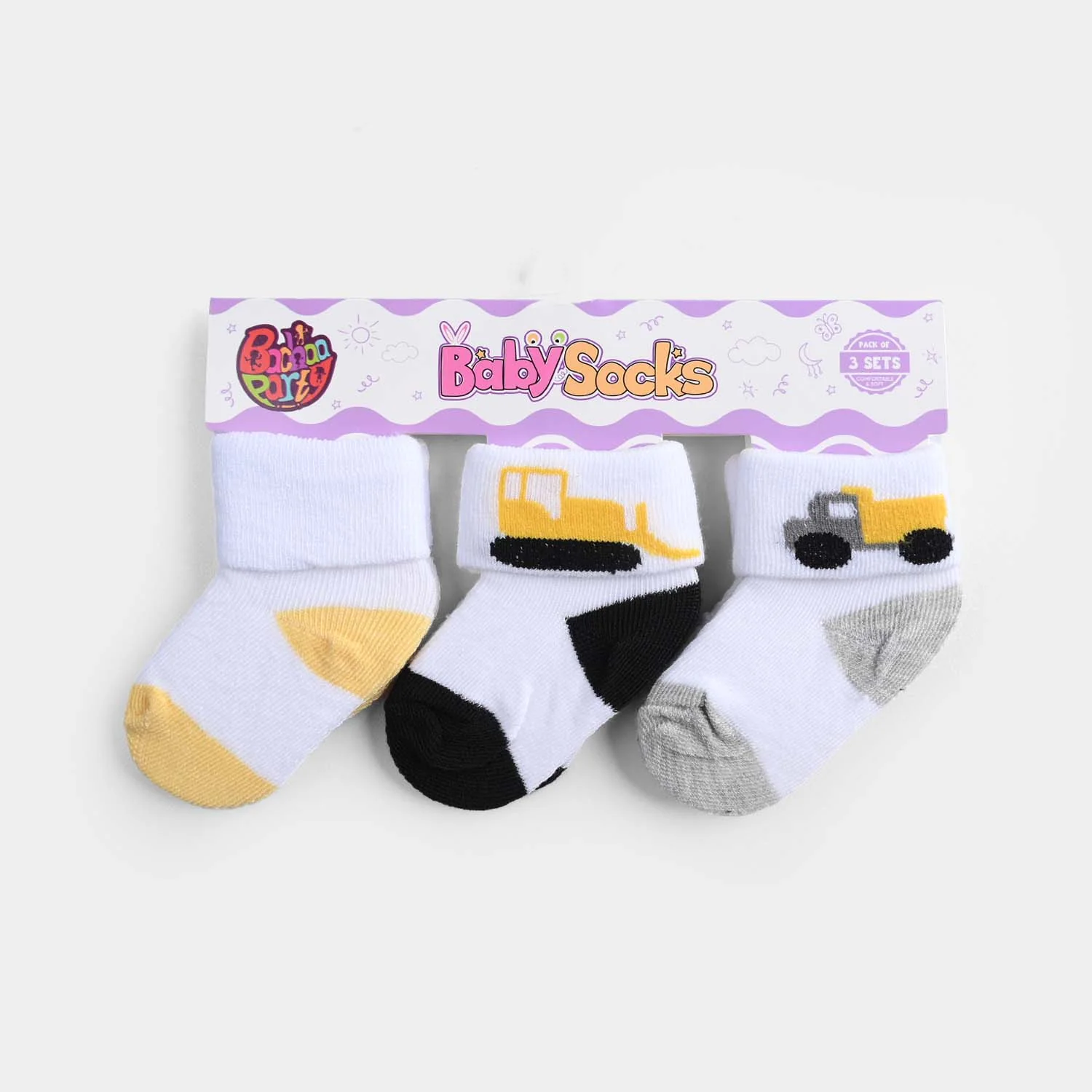 BABY SOCKS PACK OF 3 6-12 |M 12 - Image 2