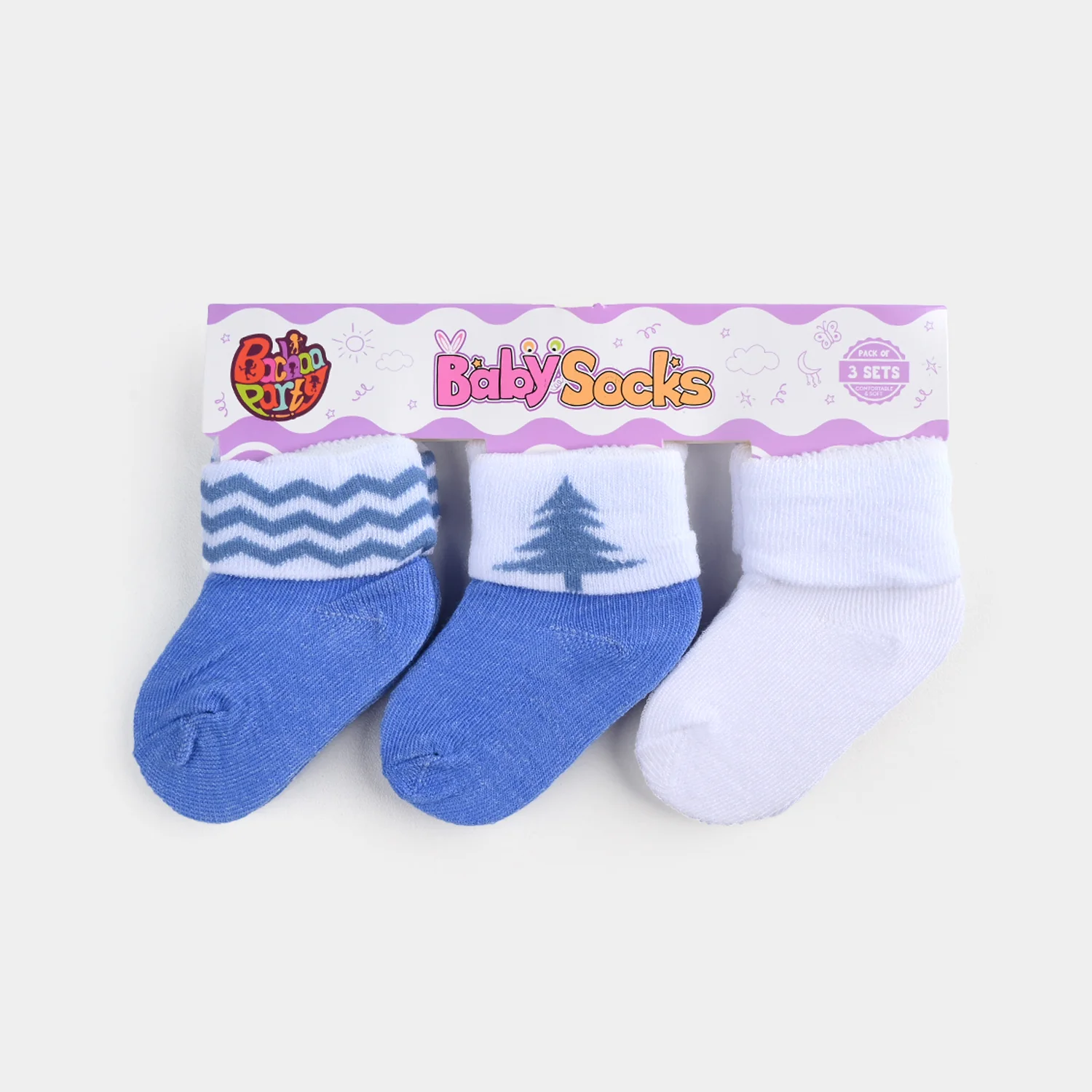 BABY SOCKS PACK OF 3 6-12 |M 13 - Image 2