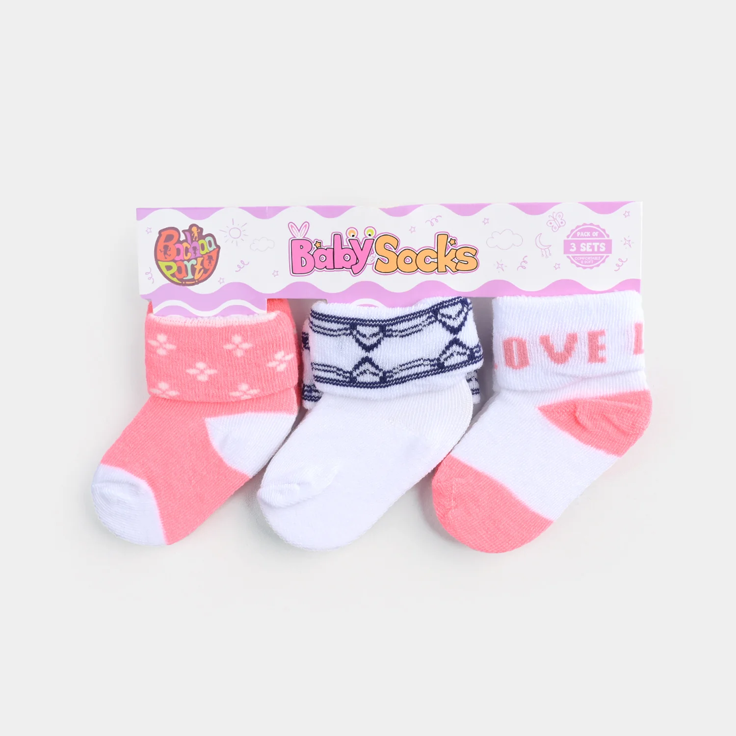 BABY SOCKS PACK OF 3 6-12 |M 27 - Image 2