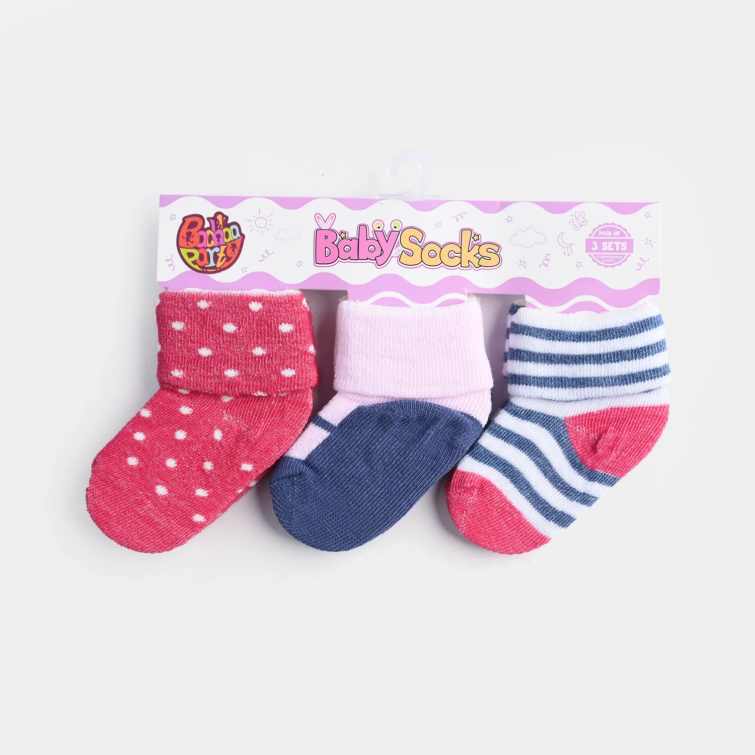 BABY SOCKS PACK OF 3 6-12 |M 34 - Image 2