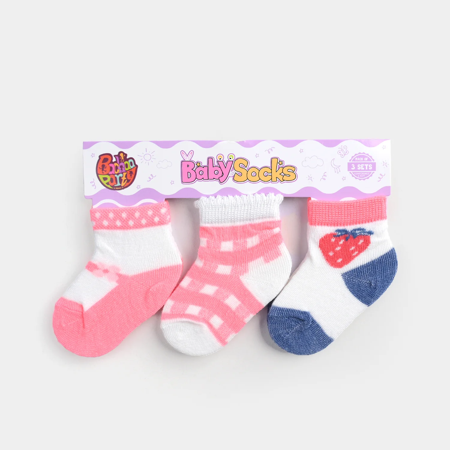 BABY SOCKS PACK OF 3 6-12 |M 43 - Image 2