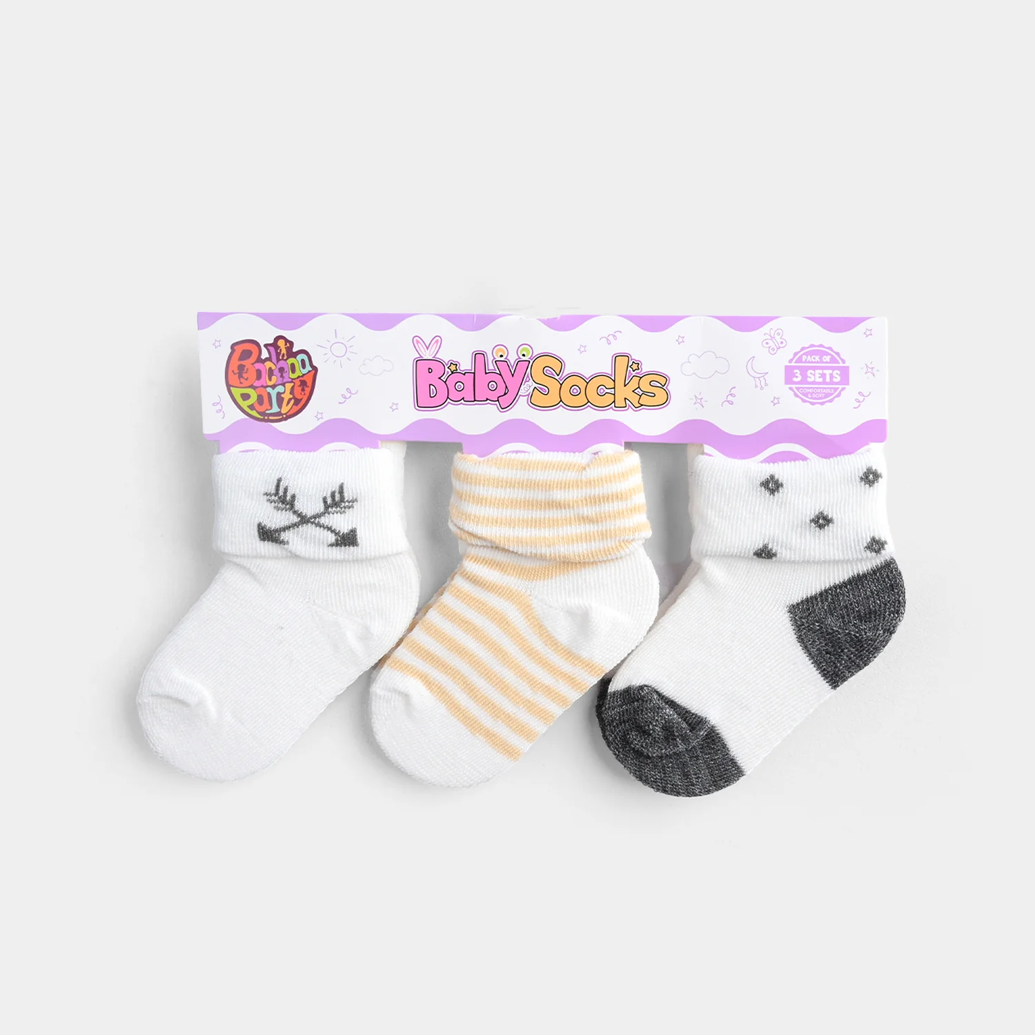 BABY SOCKS PACK OF 3 6-12 |M 62 - Image 2