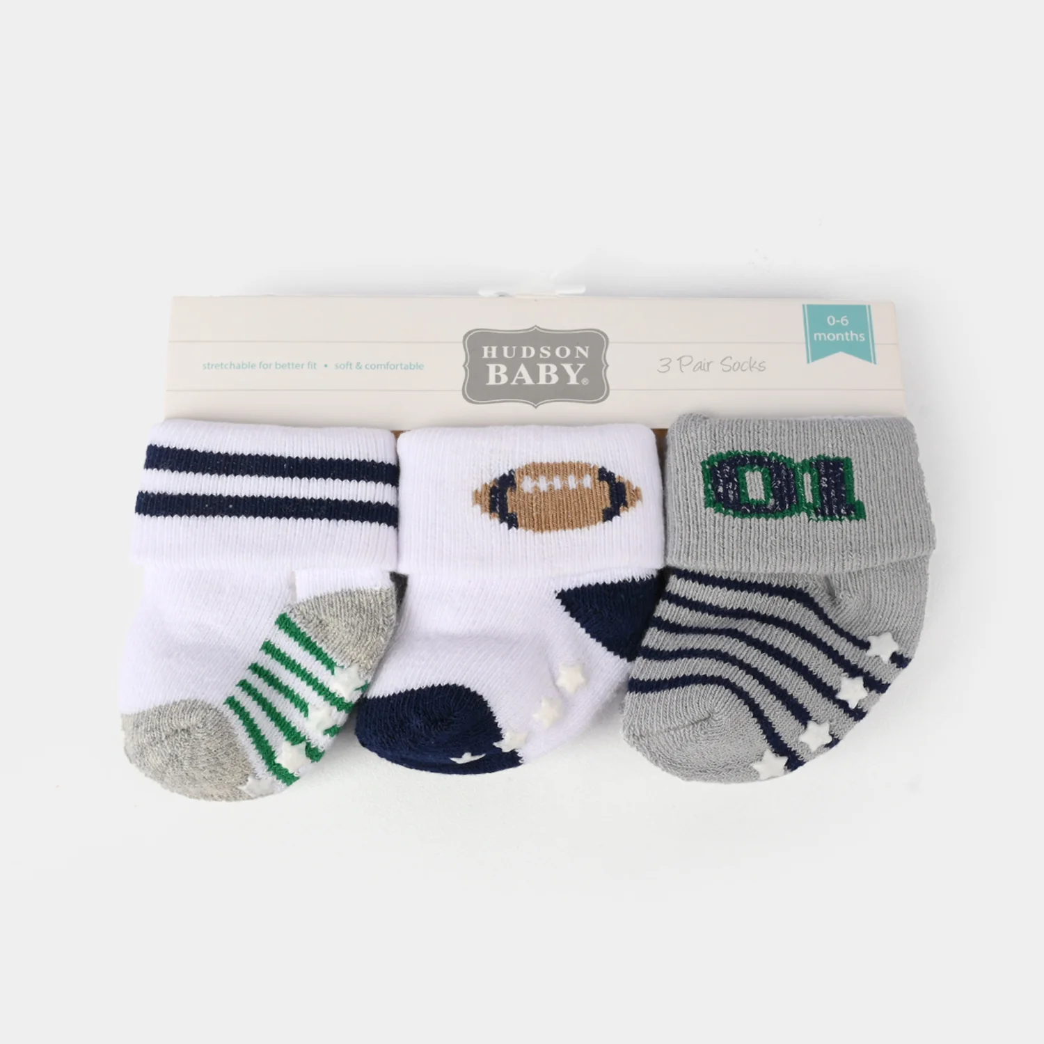 Infant Baby 3 Pair Socks | 0-12M - Image 2
