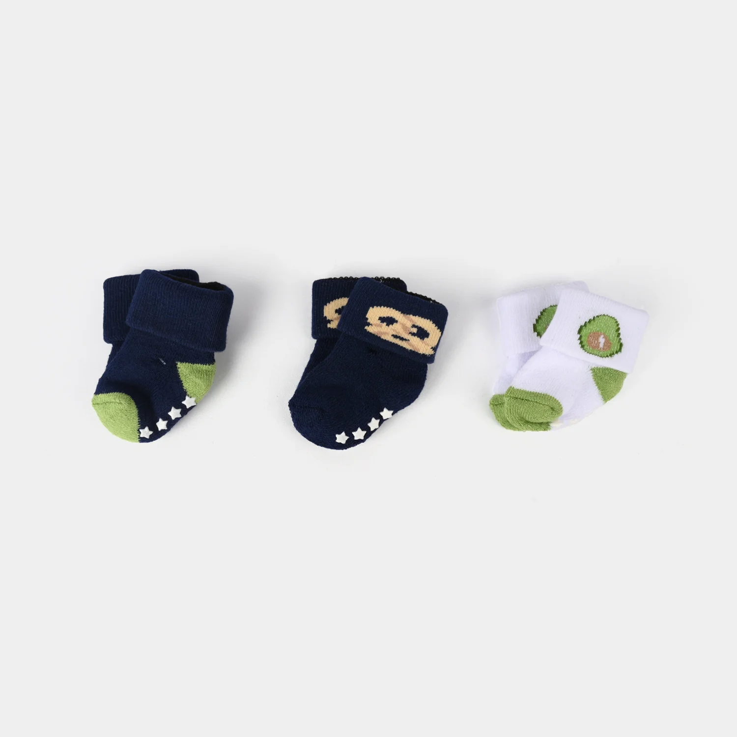 Infant Baby 3 Pair Socks | 0-12M
