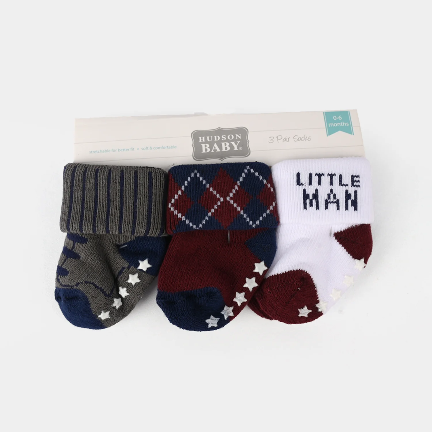 Infant Baby 3 Pair Socks | 0-12M - Image 2