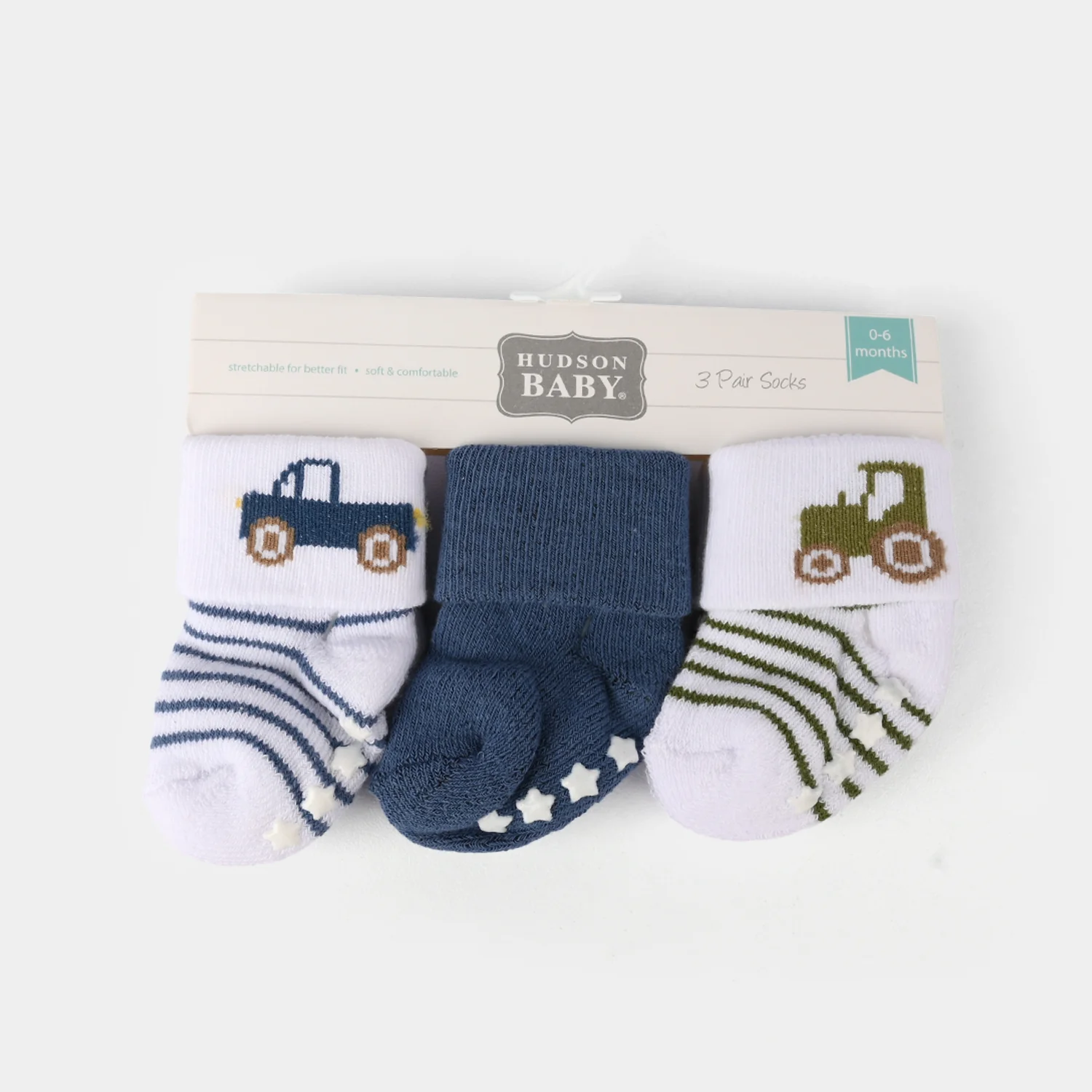 Infant Baby 3 Pair Socks | 0-12M - Image 2