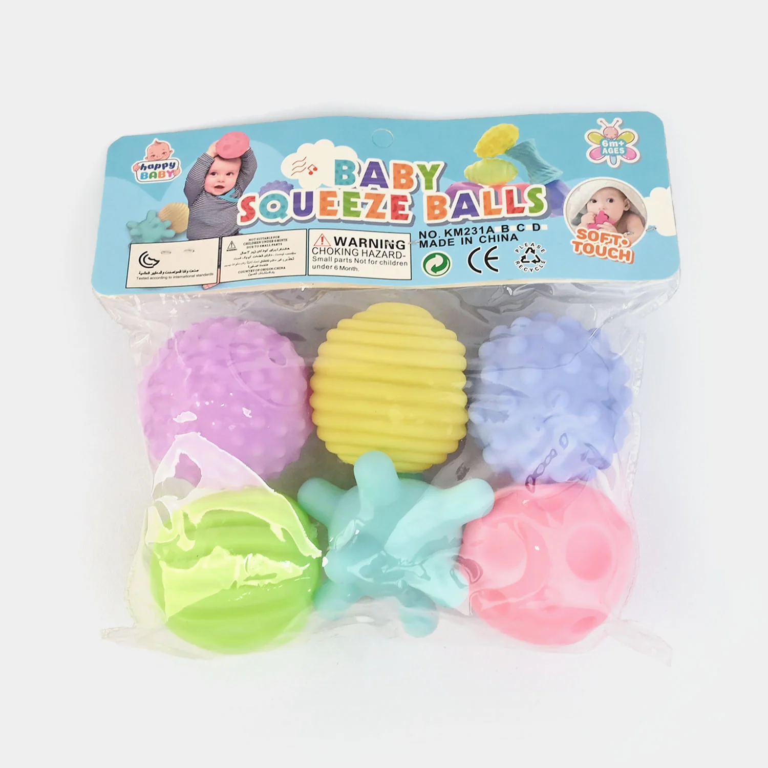 Soft Stuff Textured Balls 6Pcs - Image 3