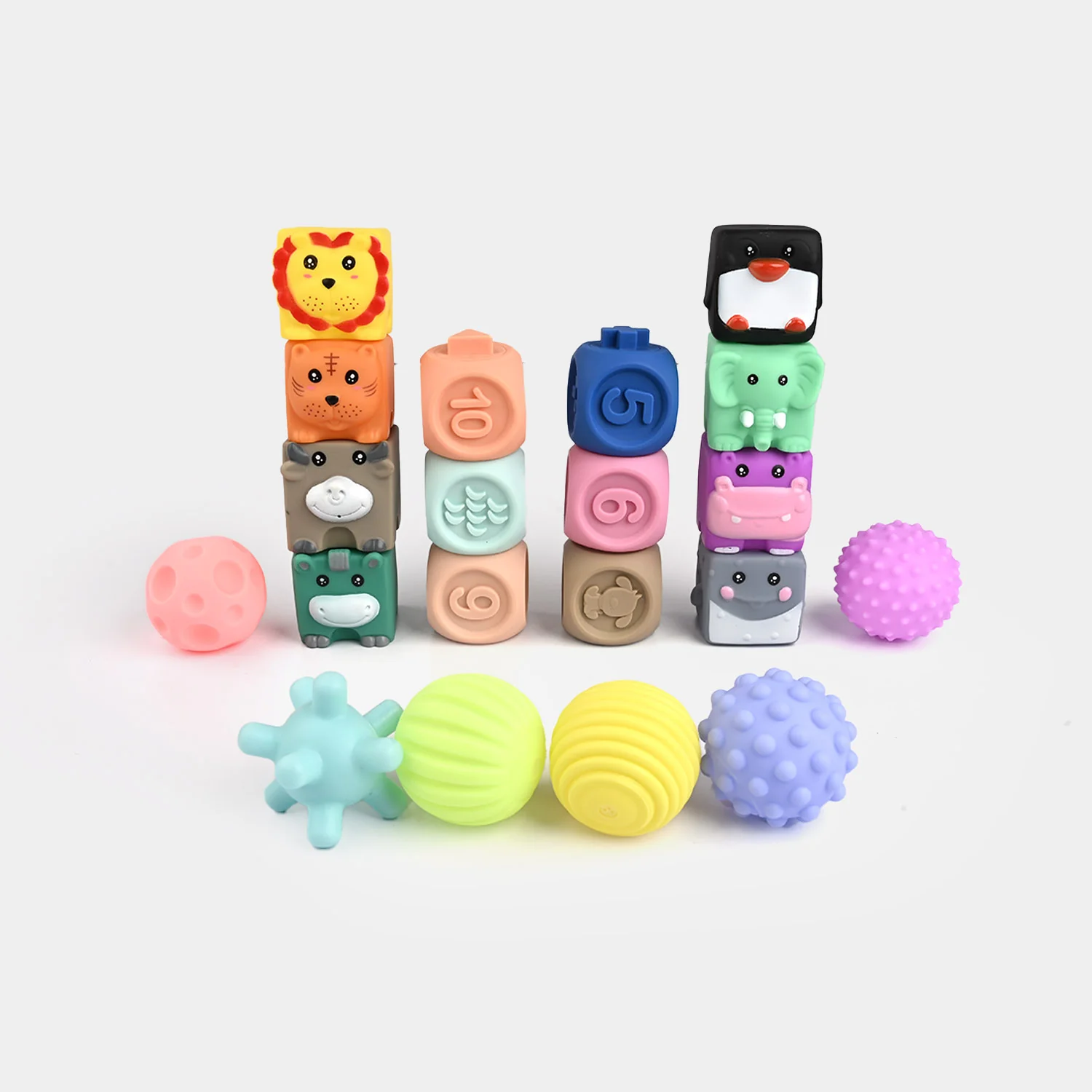 Educational Soft Animal & Shapes Blocks For Kids - Image 2