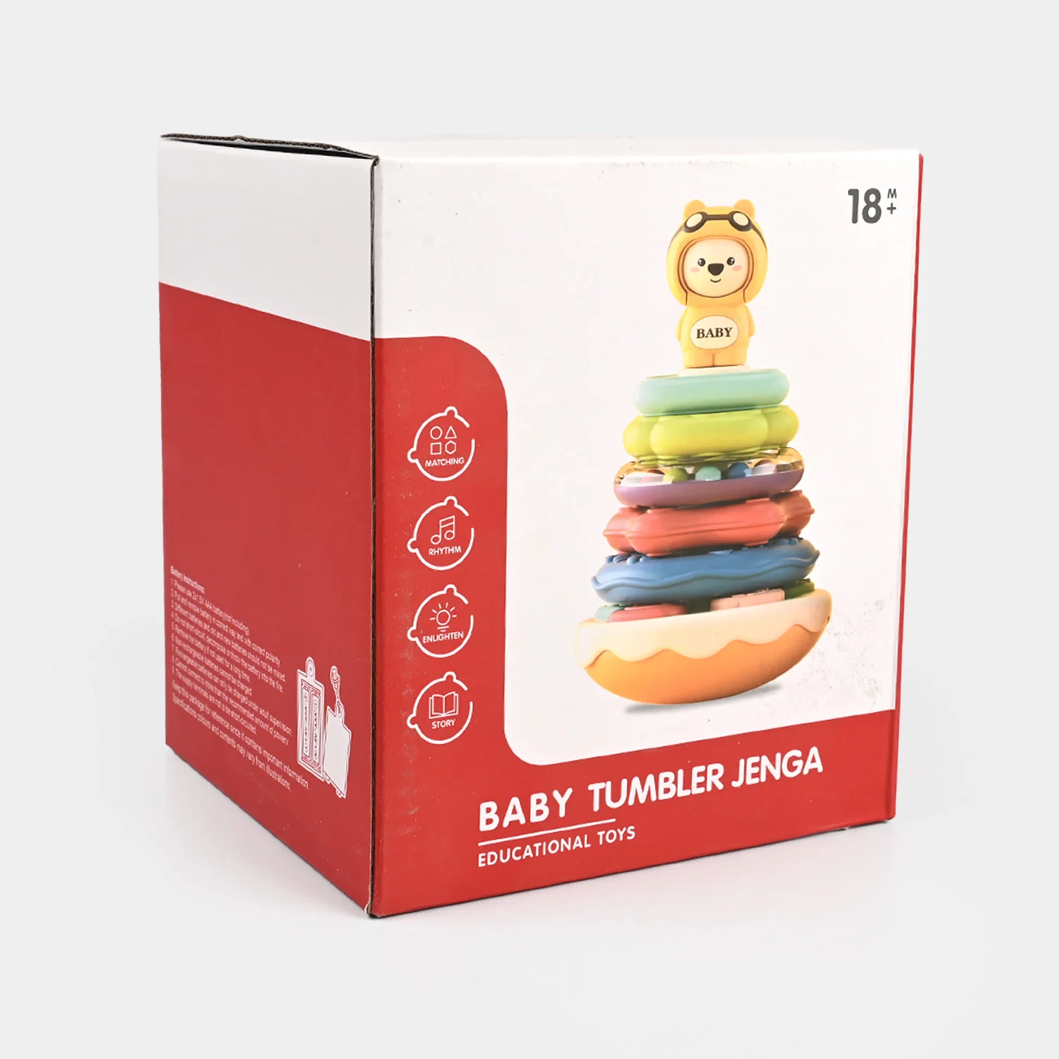 Baby Tumbler Jenga – Educational Stacking Toy - Image 3