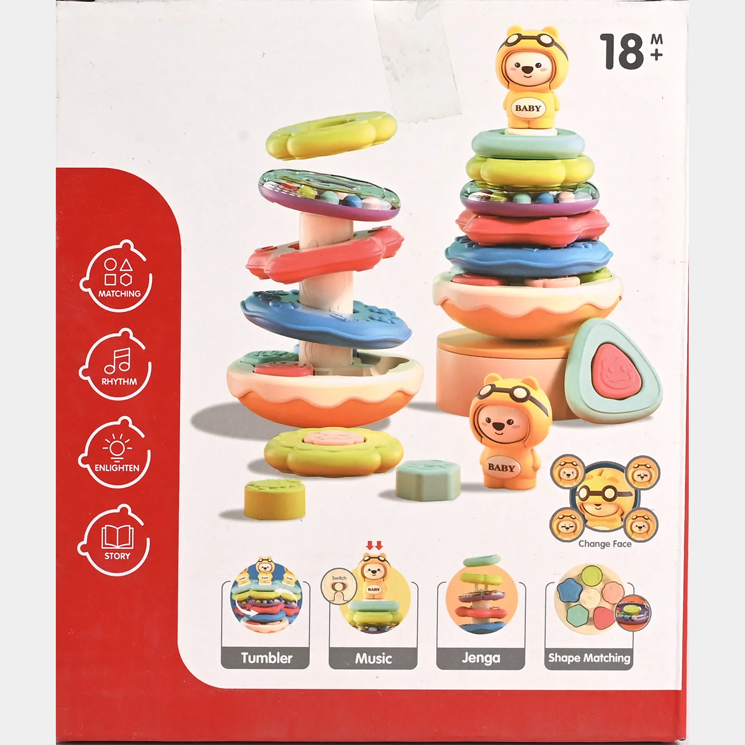 Baby Tumbler Jenga – Educational Stacking Toy - Image 7