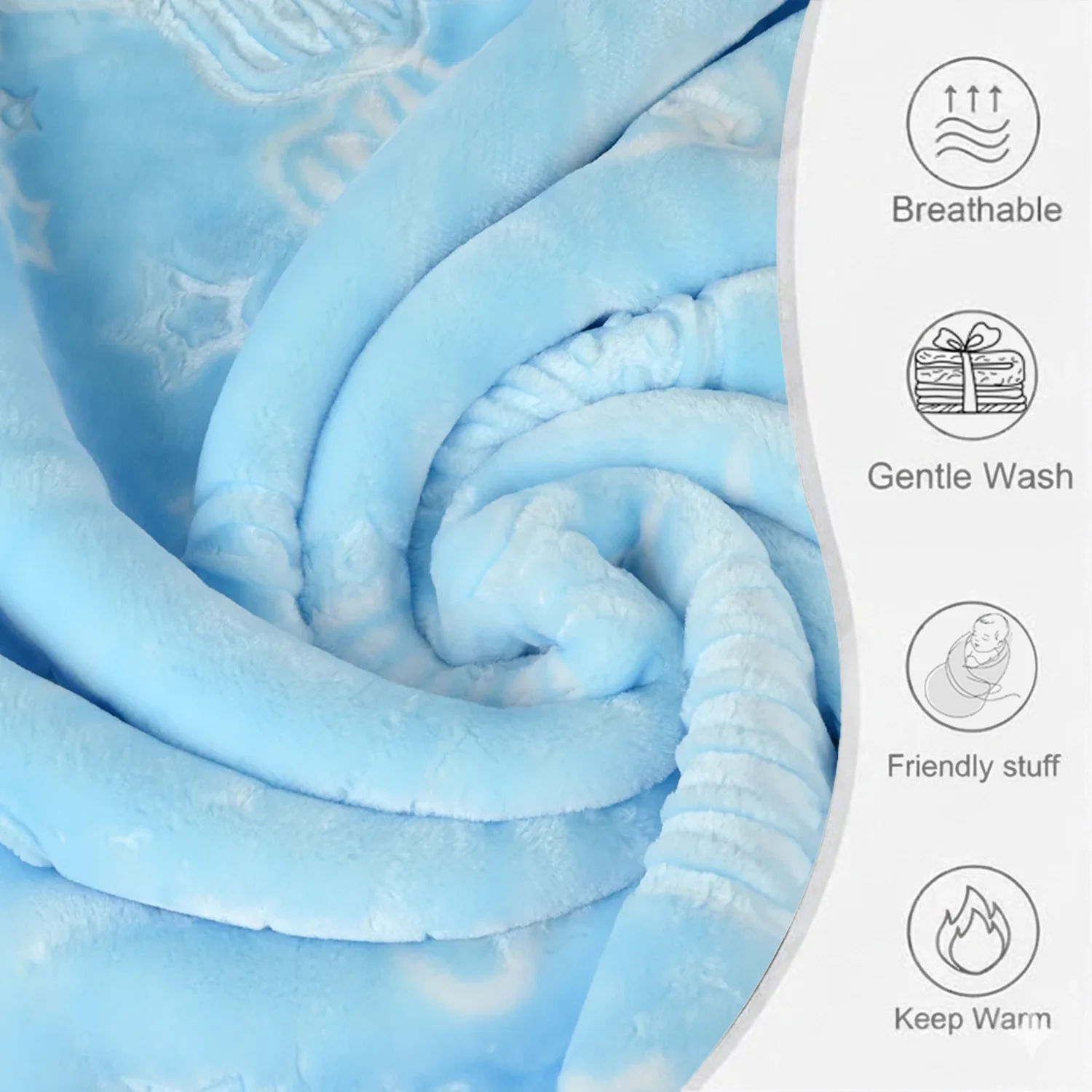 Baby Zipper Blanket | 80x90cm - Image 2