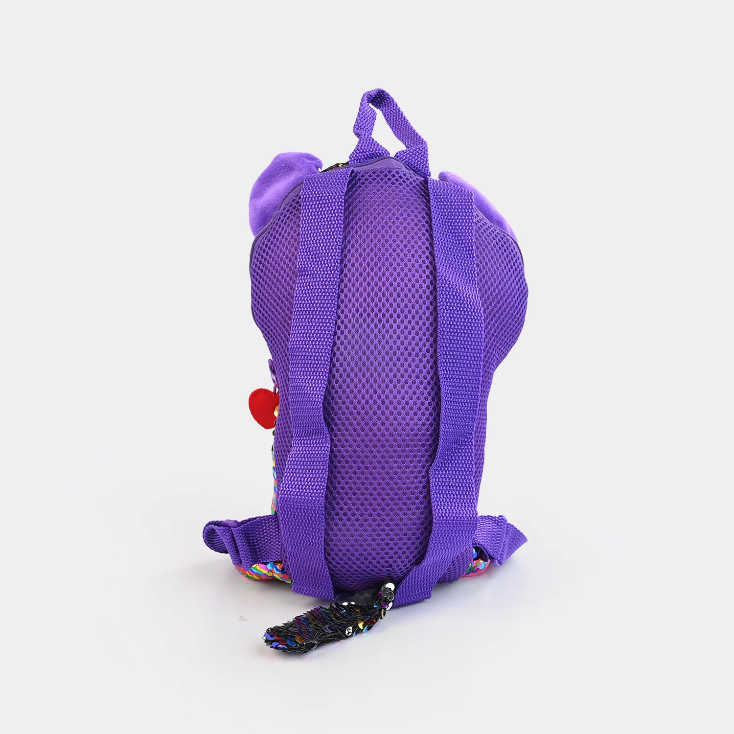 Rainbow Sequin Plush Backpack - Image 4