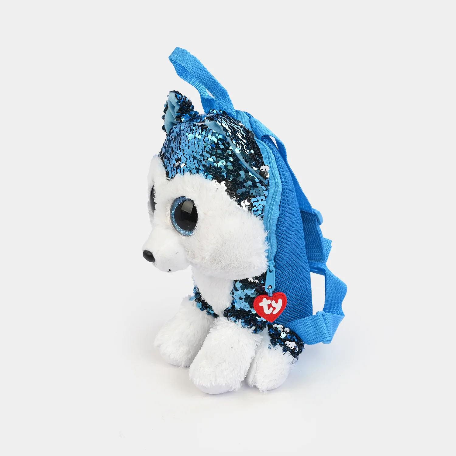 Rainbow Sequin Plush Backpack