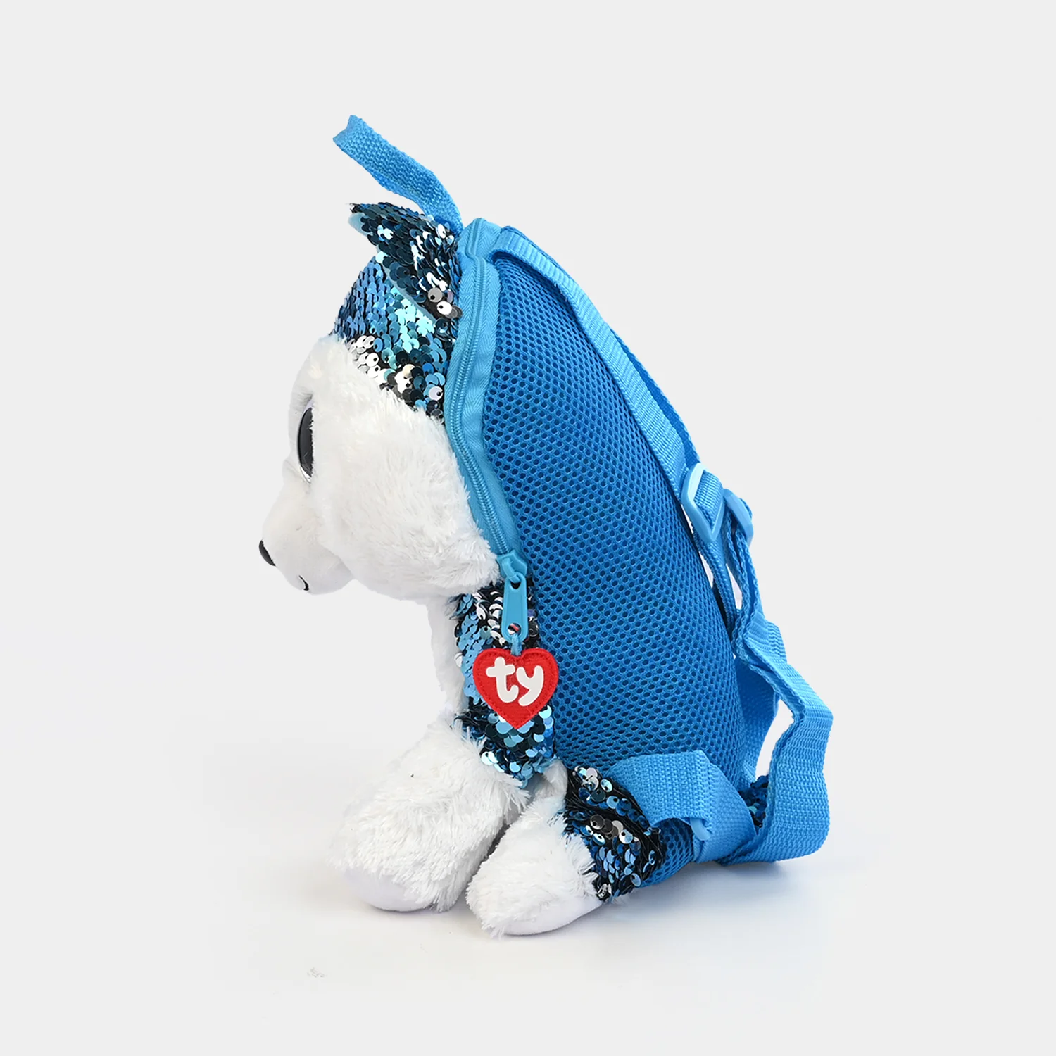Rainbow Sequin Plush Backpack - Image 2