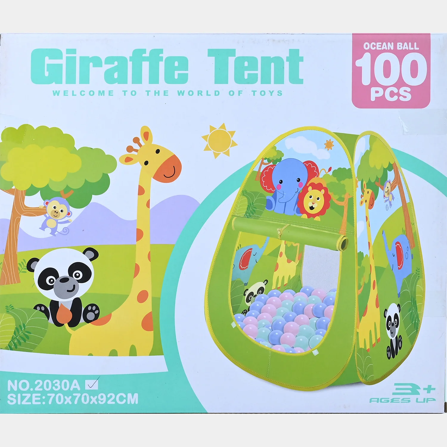 Giraffe Tent with 100 Play Balls - Image 4