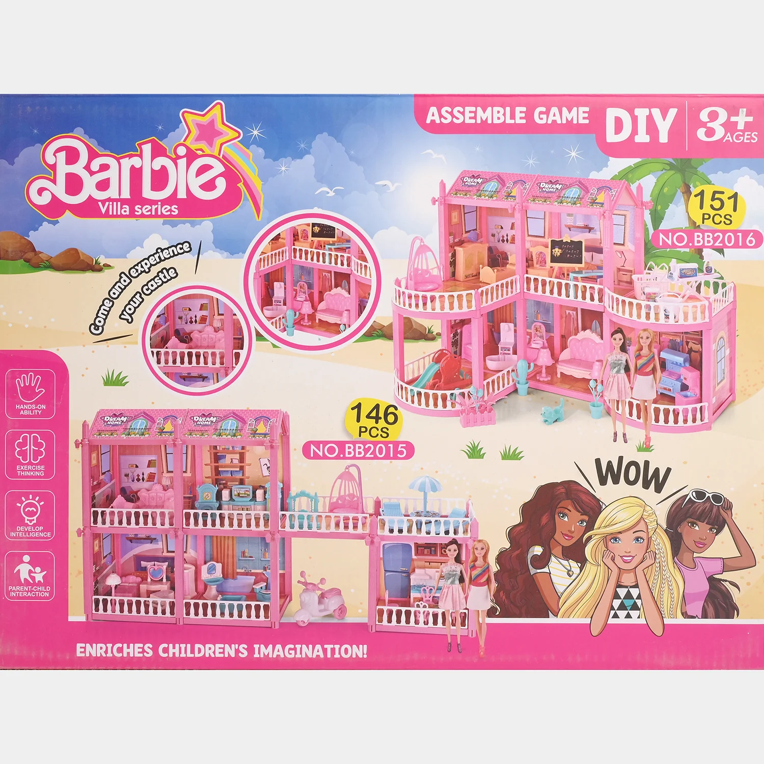Barbie DIY Assemble Game Playset – 166 Pieces - Image 4
