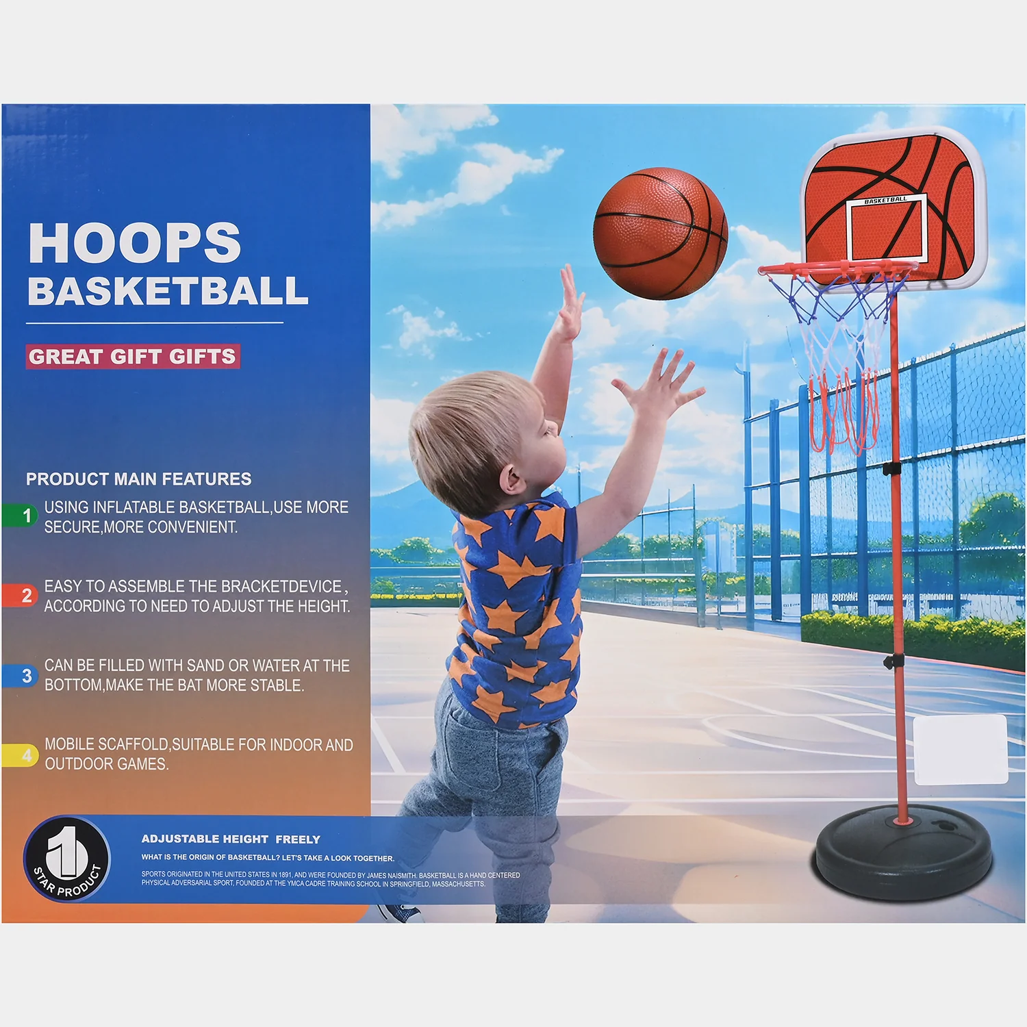 Basketball Hoop & Stand for Kids - Image 3