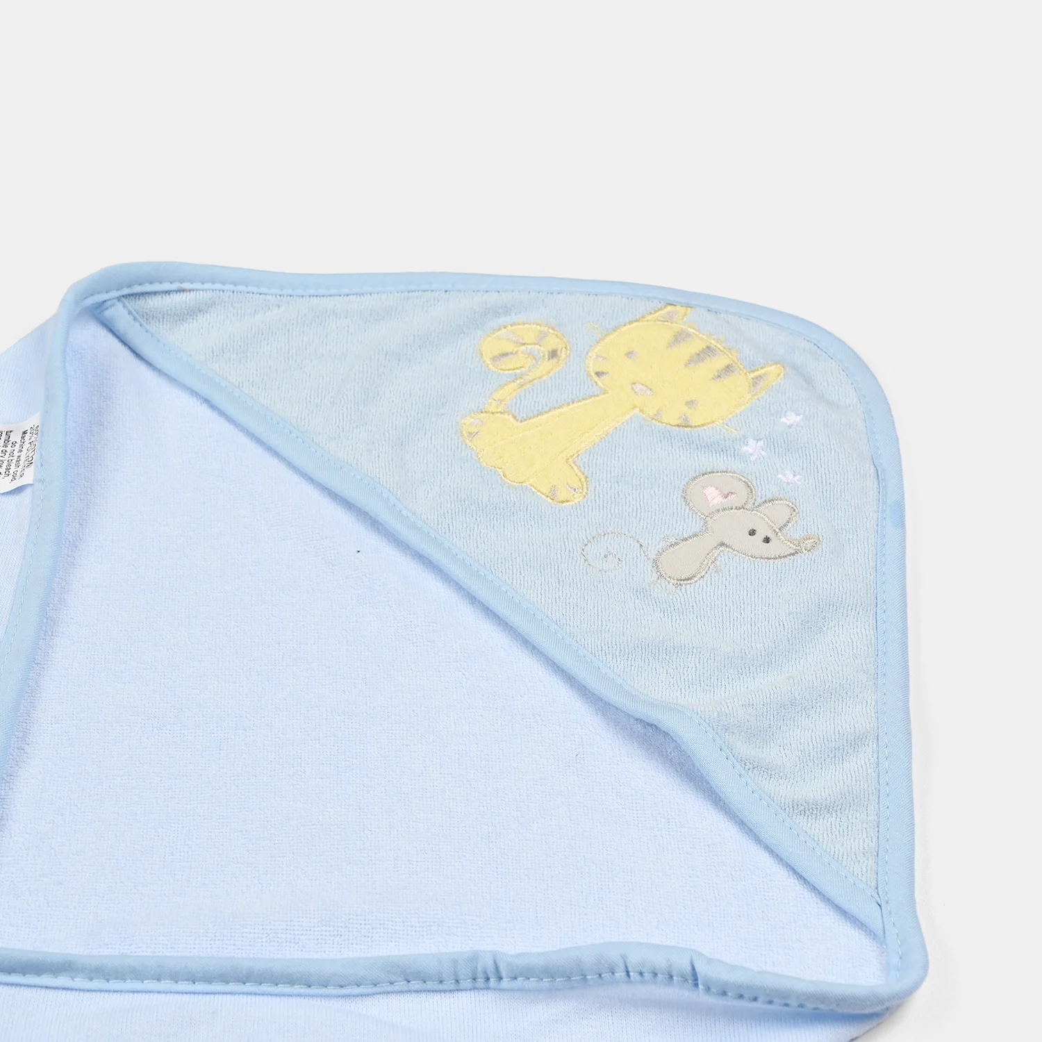 Baby Hooded Bath Towel + Washcloths 5Pcs - Image 2