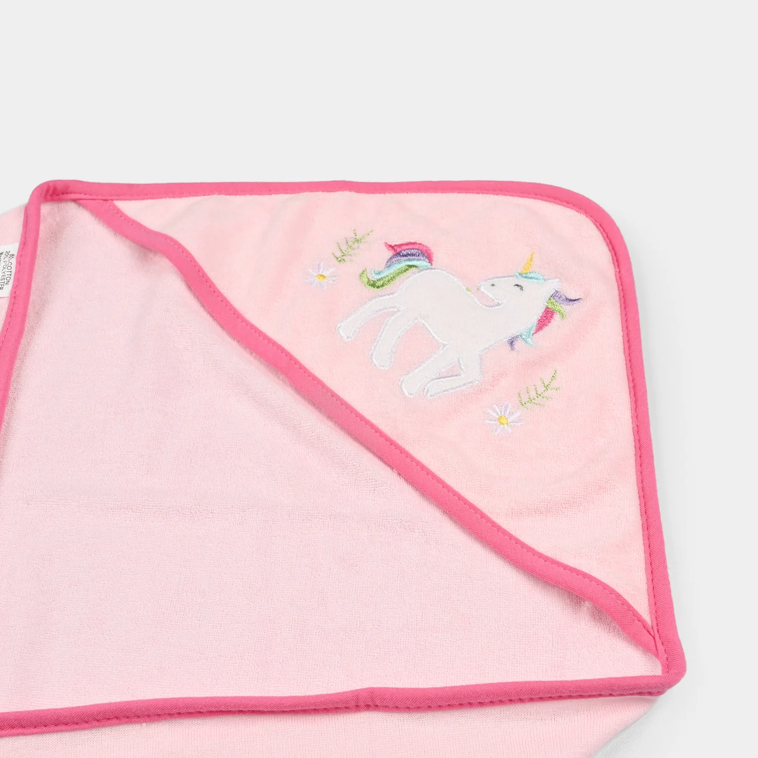 Baby Hooded Bath Towel + 5 PCs Face Towel - Image 2