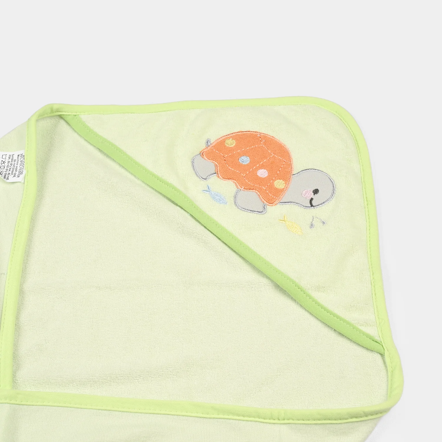 Baby Hooded Bath Towel + 5 PCs Face Towel - Image 2