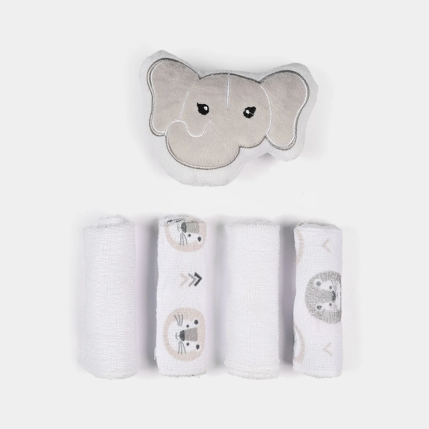 Baby Bath Towel + 4PCs Face Towel - Image 4