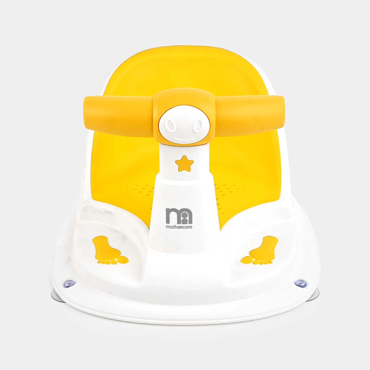 Cute Car Steering Baby Bath Seat | BT-9001 Yellow - Image 2