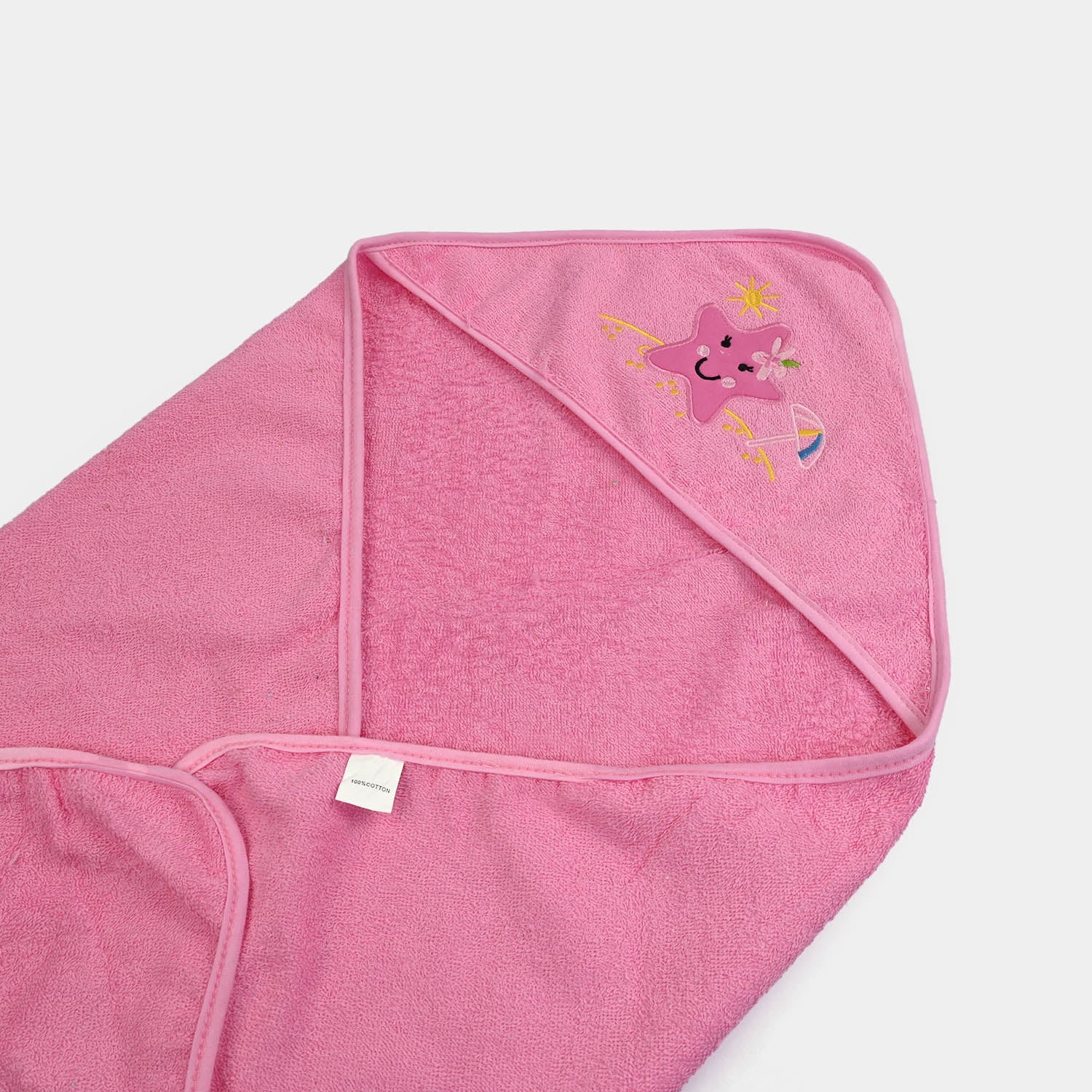 Hooded Baby Bath Towel With Face Washcloths | 0M+ - Image 2