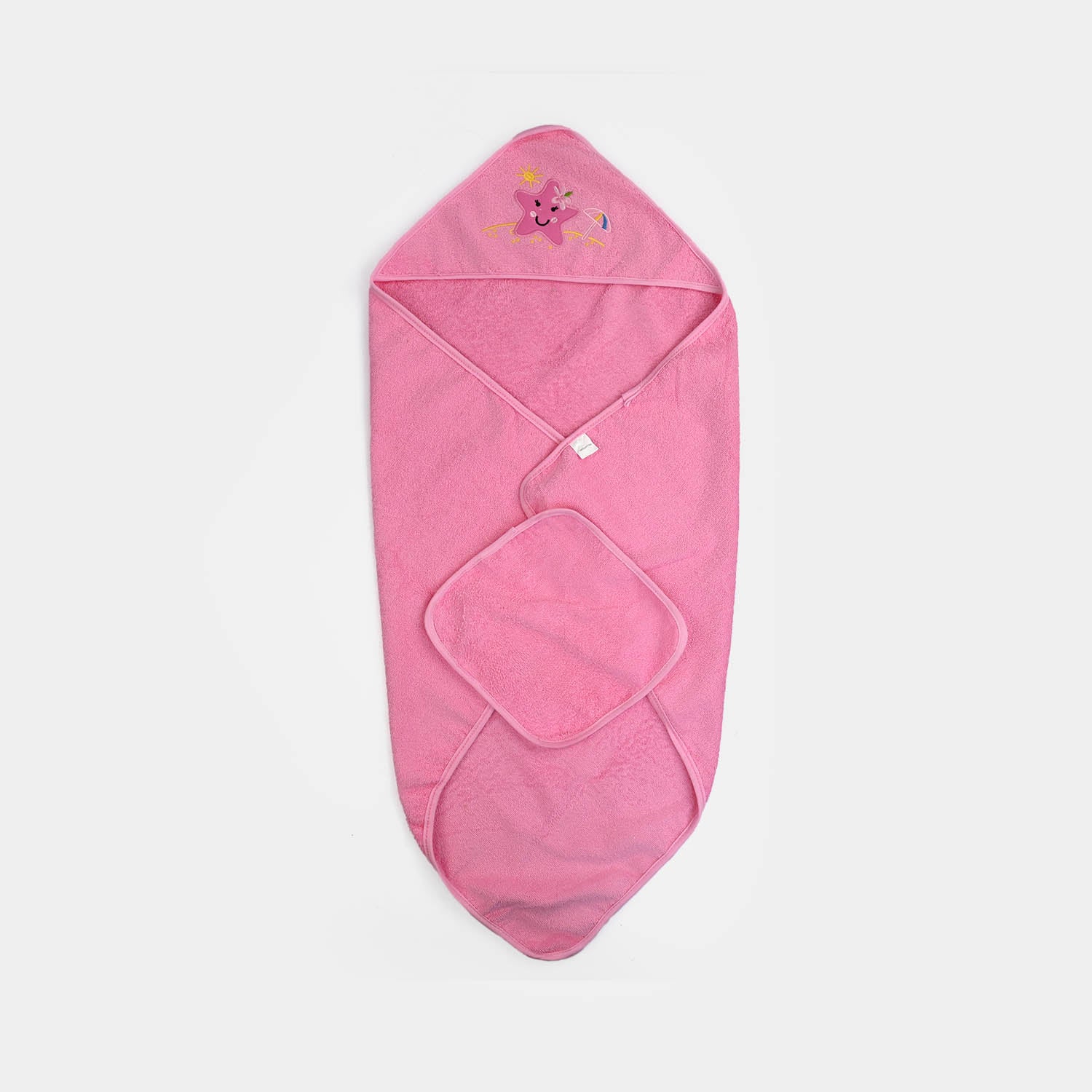 Hooded Baby Bath Towel With Face Washcloths | 0M+ - Image 3