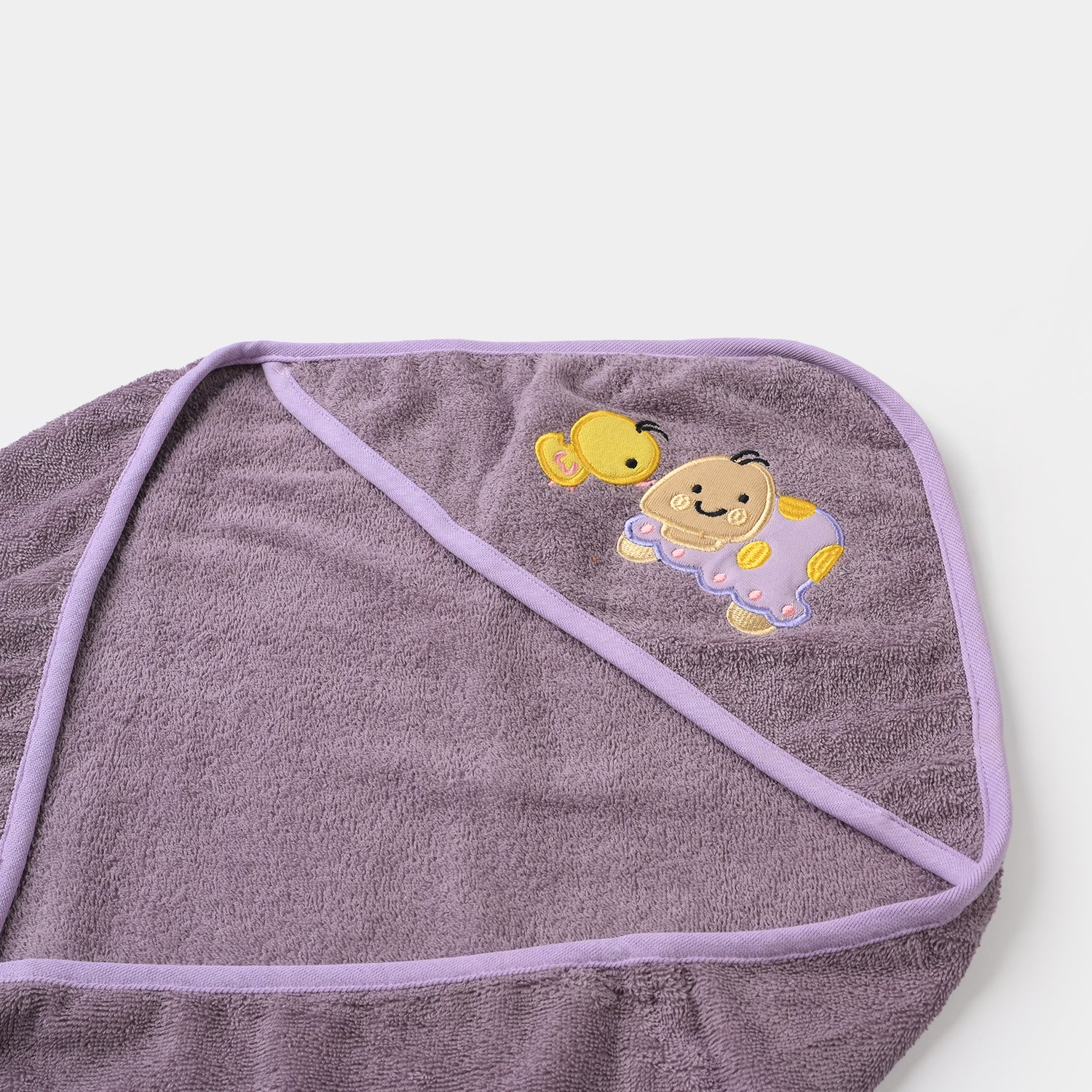 BABY HOODED BATH TOWEL SET | 975-PURPLE - Image 3