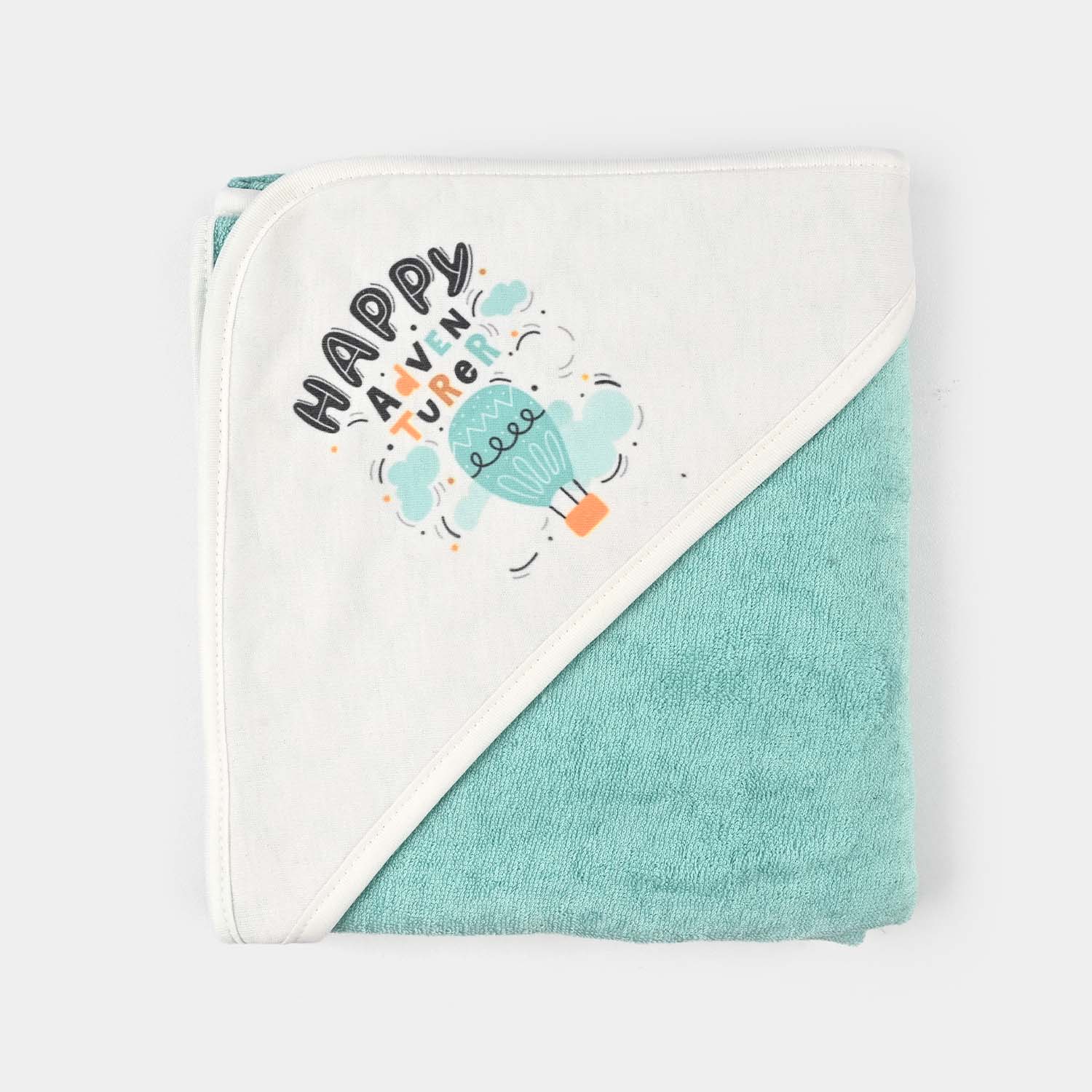 Bath Towel Green Happy Adventure - Image 3