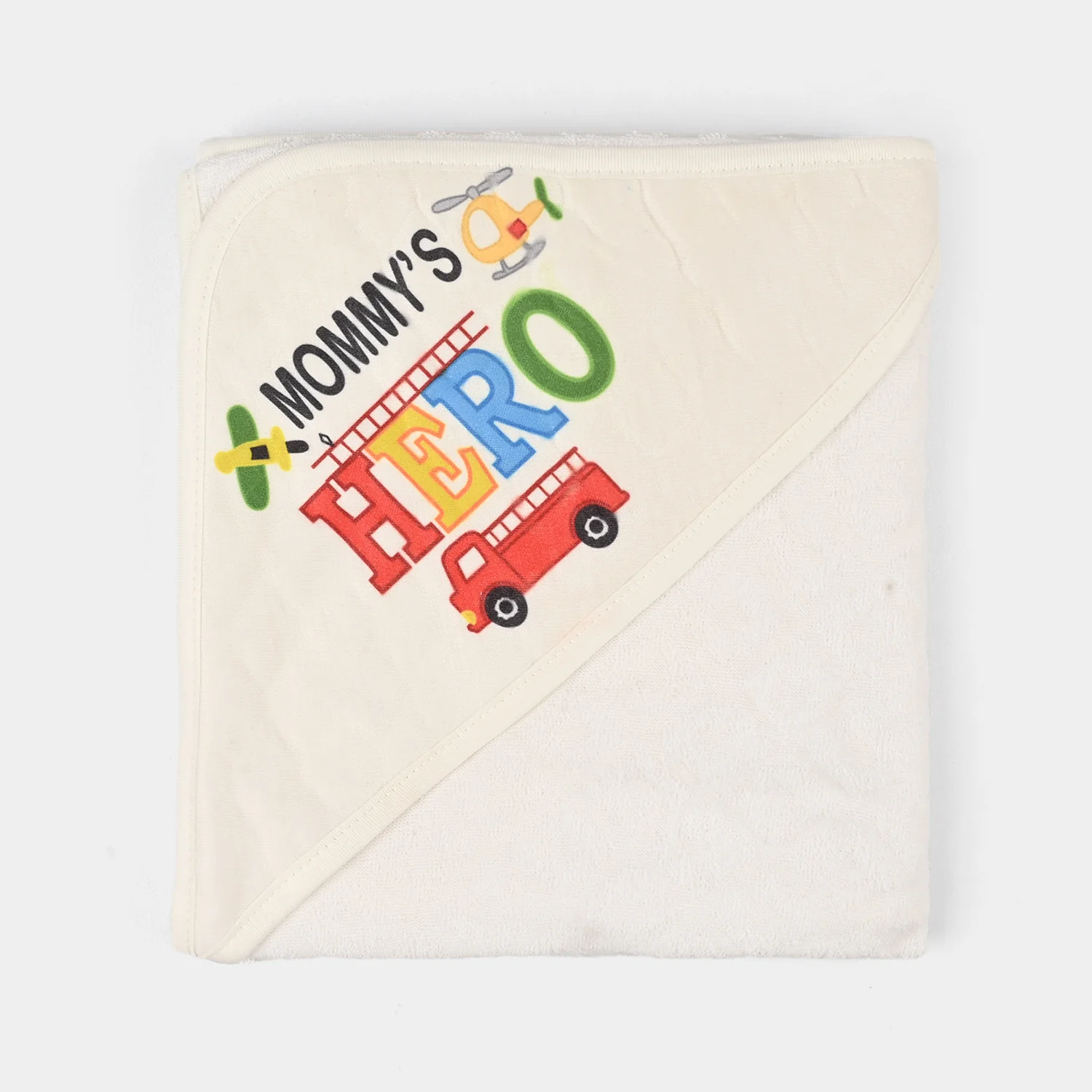 Bath Towel White Print Momys Hero - Image 3