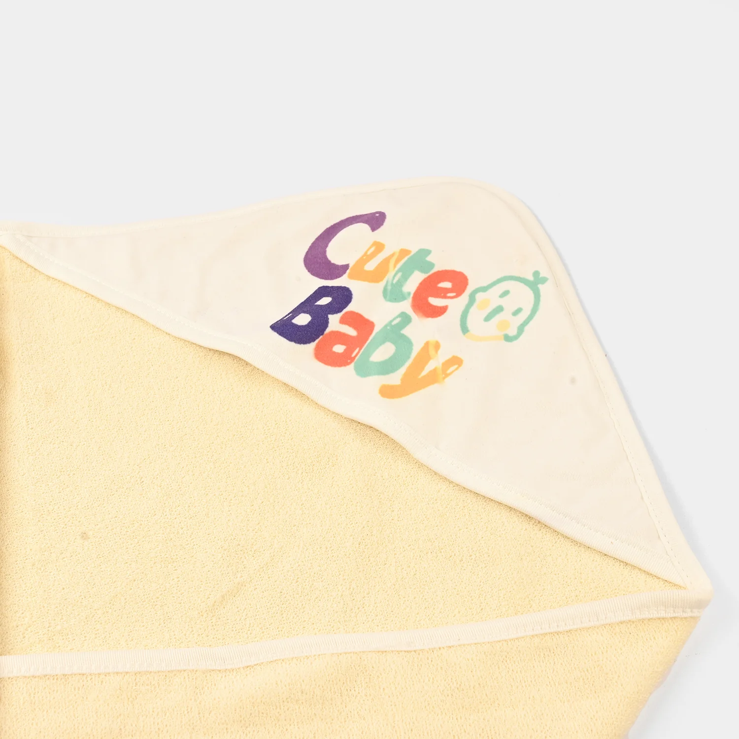 Bath Towel Yellow Cute Baby - Image 2