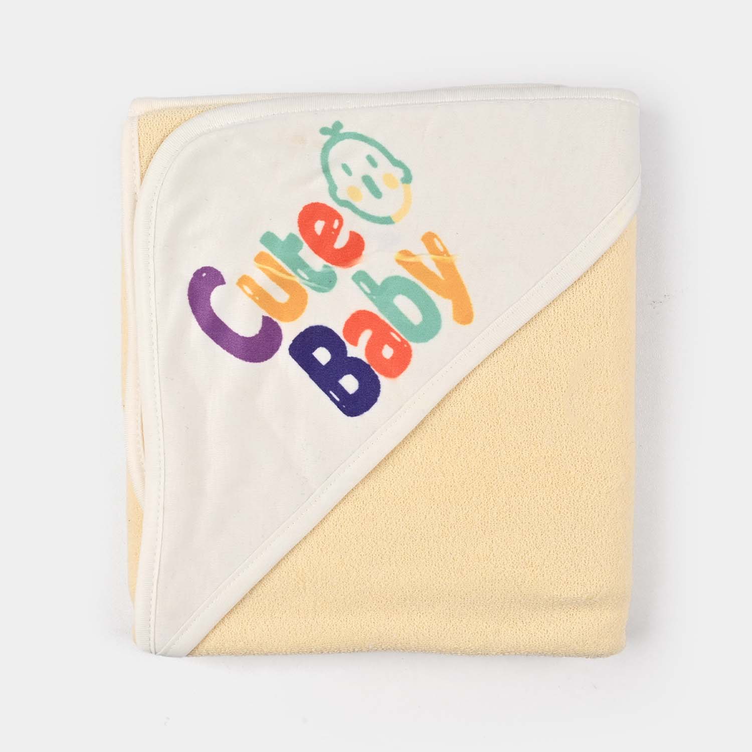 Bath Towel Yellow Cute Baby - Image 3