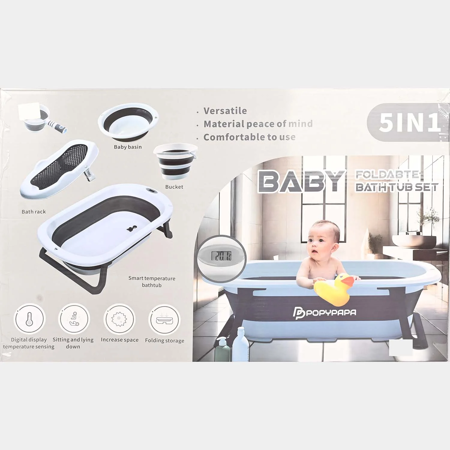 Baby Foldable Bath Tub Set - Image 2