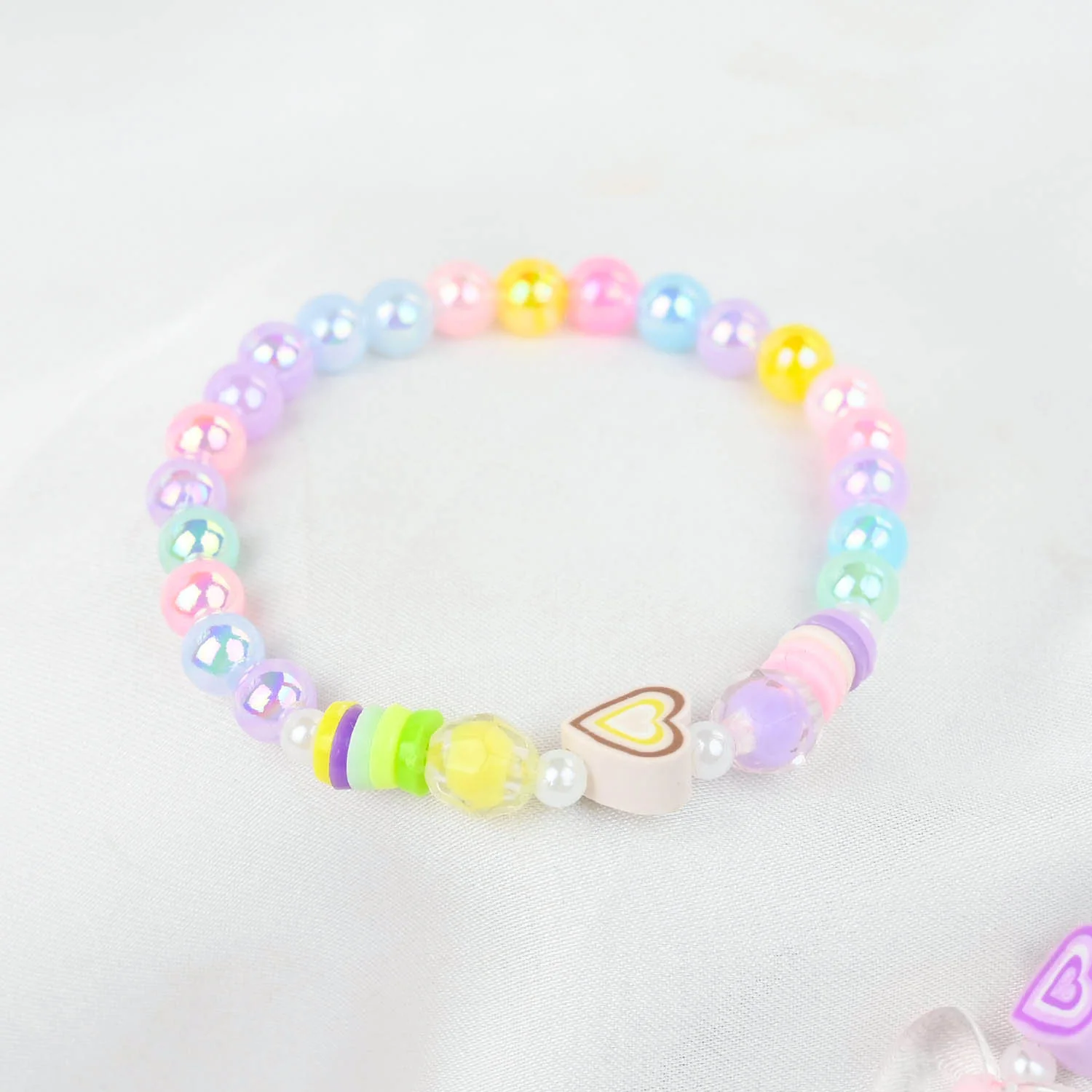 GIRLS CHARM BEADED NECKLACE & BRACELET - Image 2