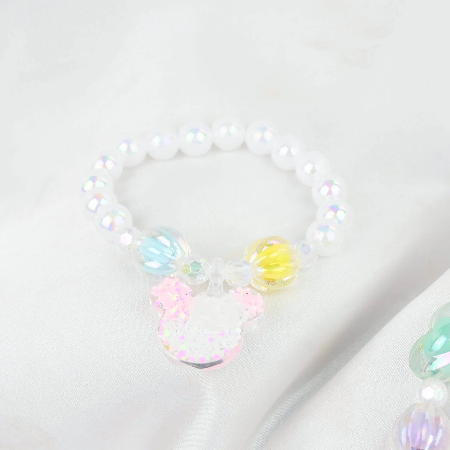 GIRLS CHARM BEADED NECKLACE & BRACELET - Image 3