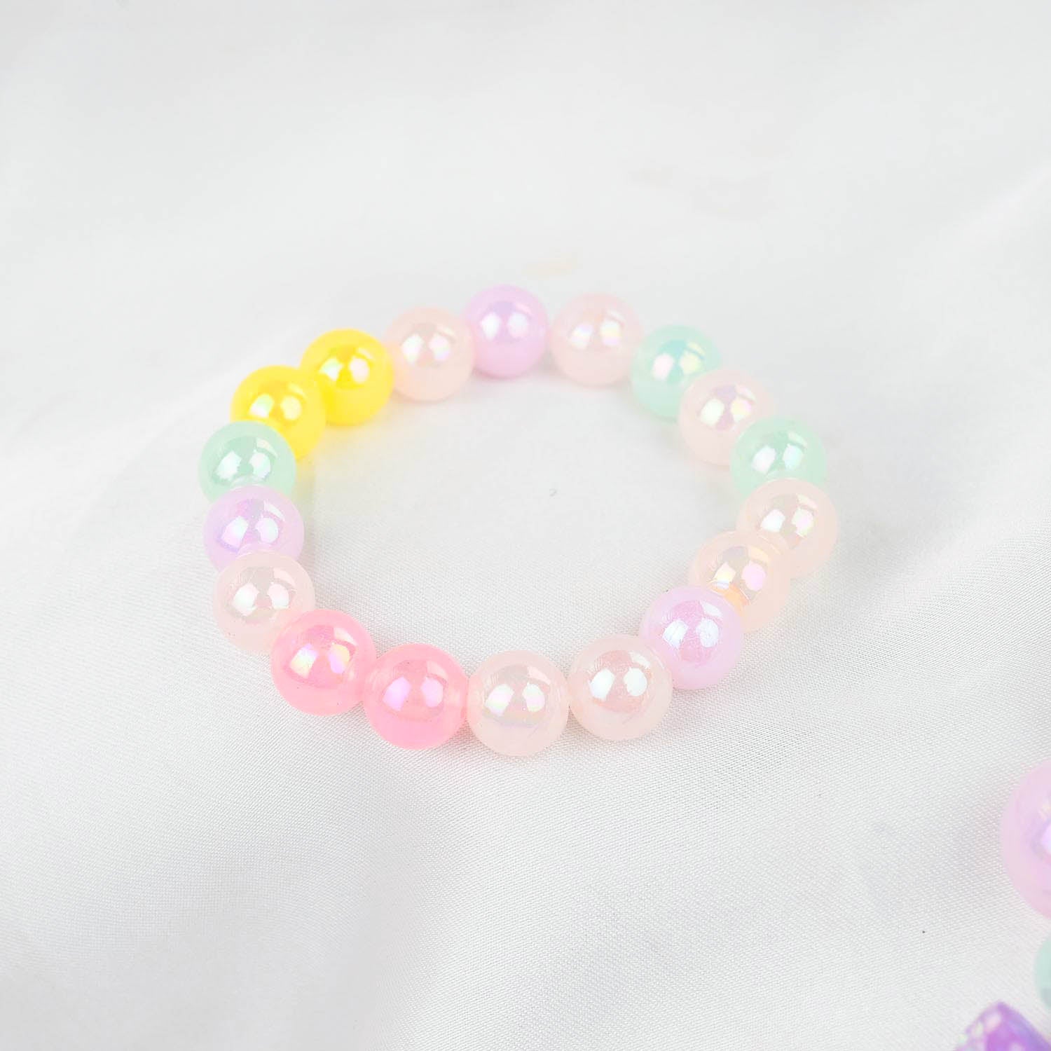 GIRLS CHARM BEADED NECKLACE & BRACELET - Image 2