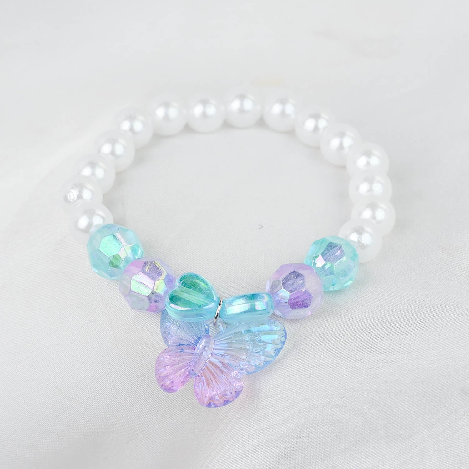 GIRLS CHARM BEADED NECKLACE & BRACELET - Image 2