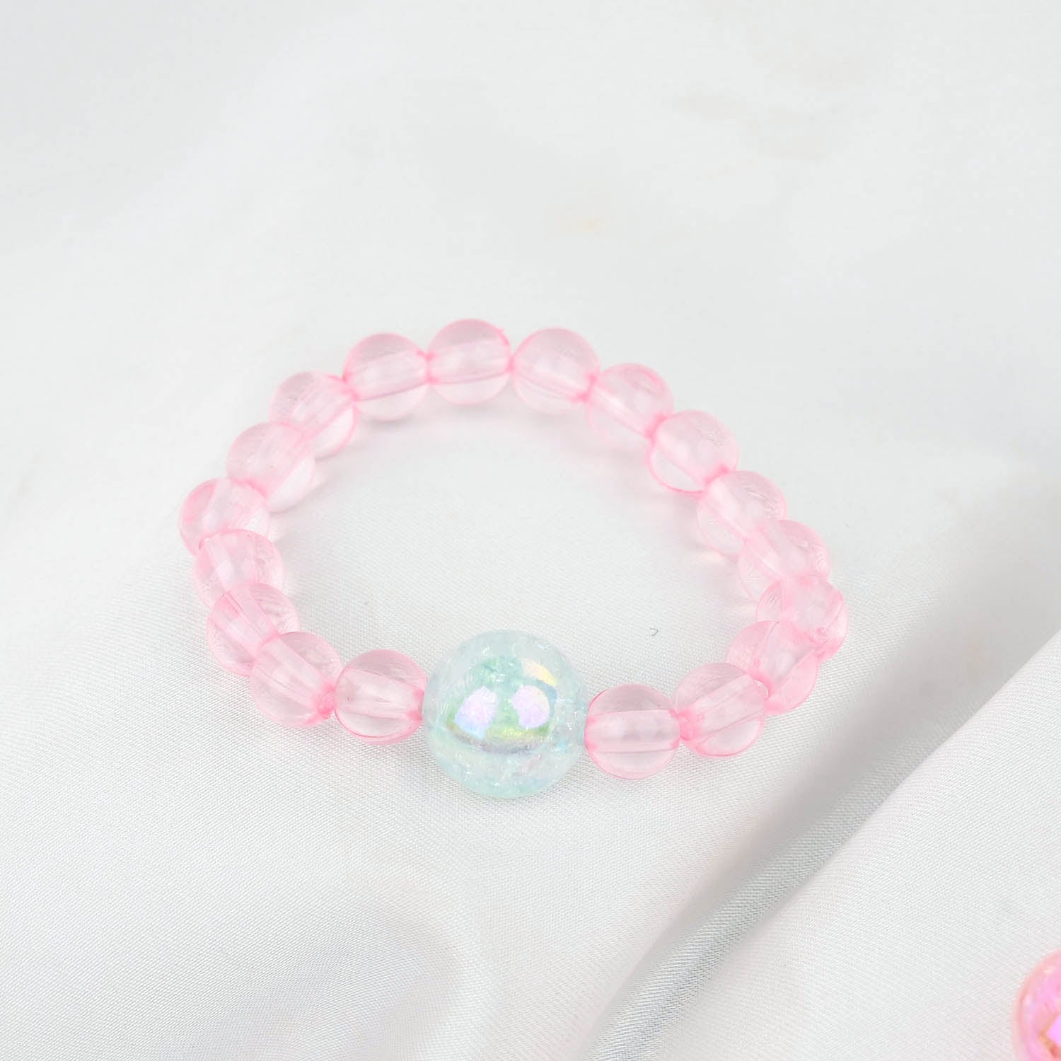 GIRLS CHARM BEADED NECKLACE & BRACELET - Image 2