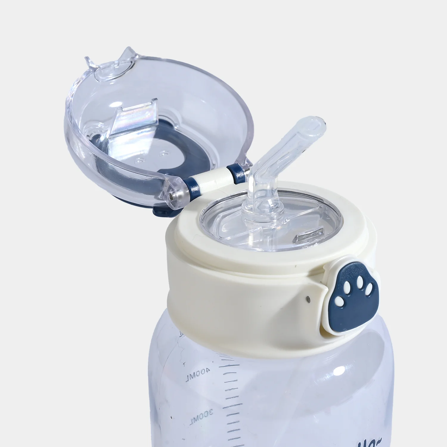 CARTOON TRANSPARENT WATER BOTTLE/BEAKER | SH2683 - BLUE - Image 2